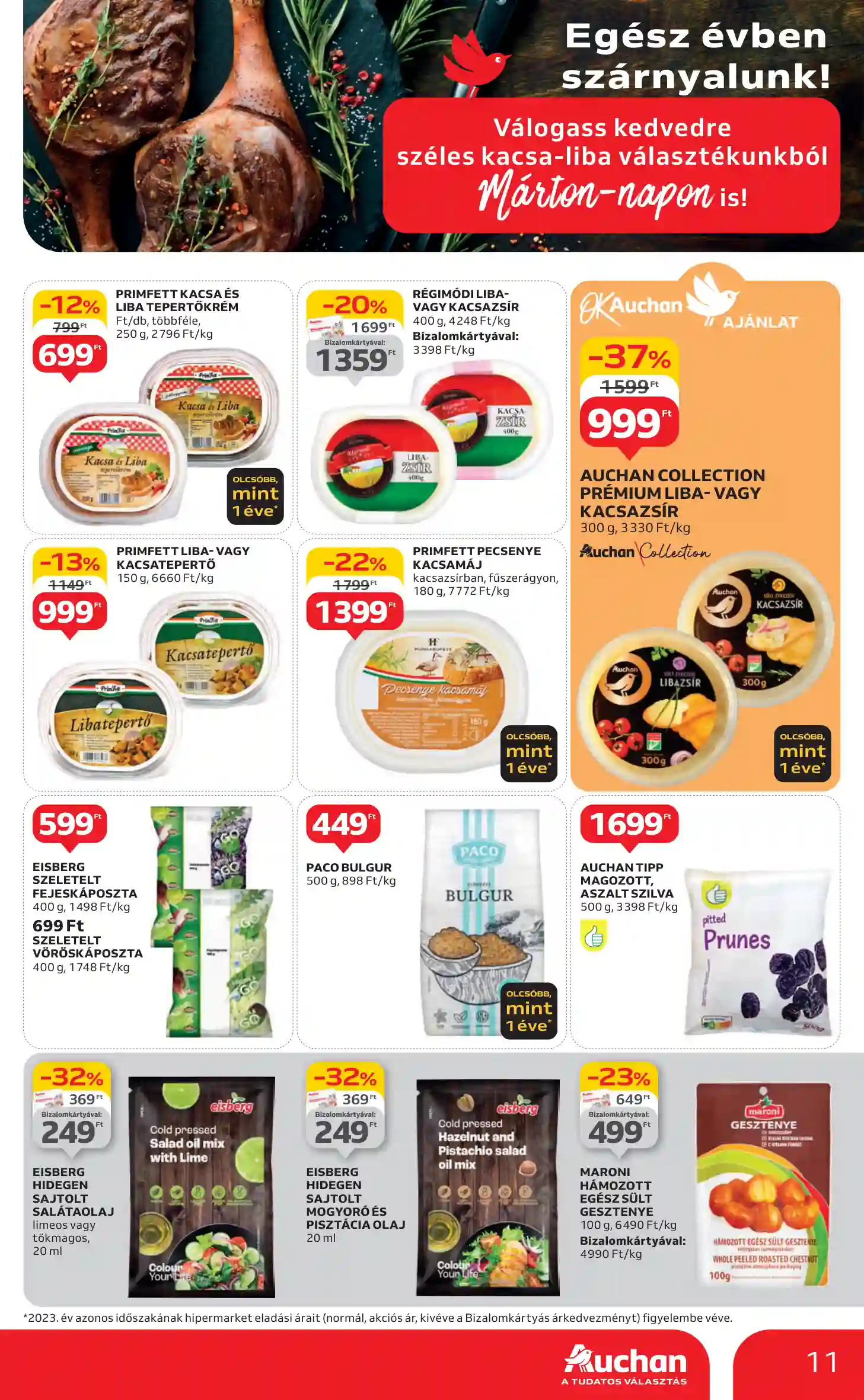 Auchan akciós újság 45. hét (3 oldal)