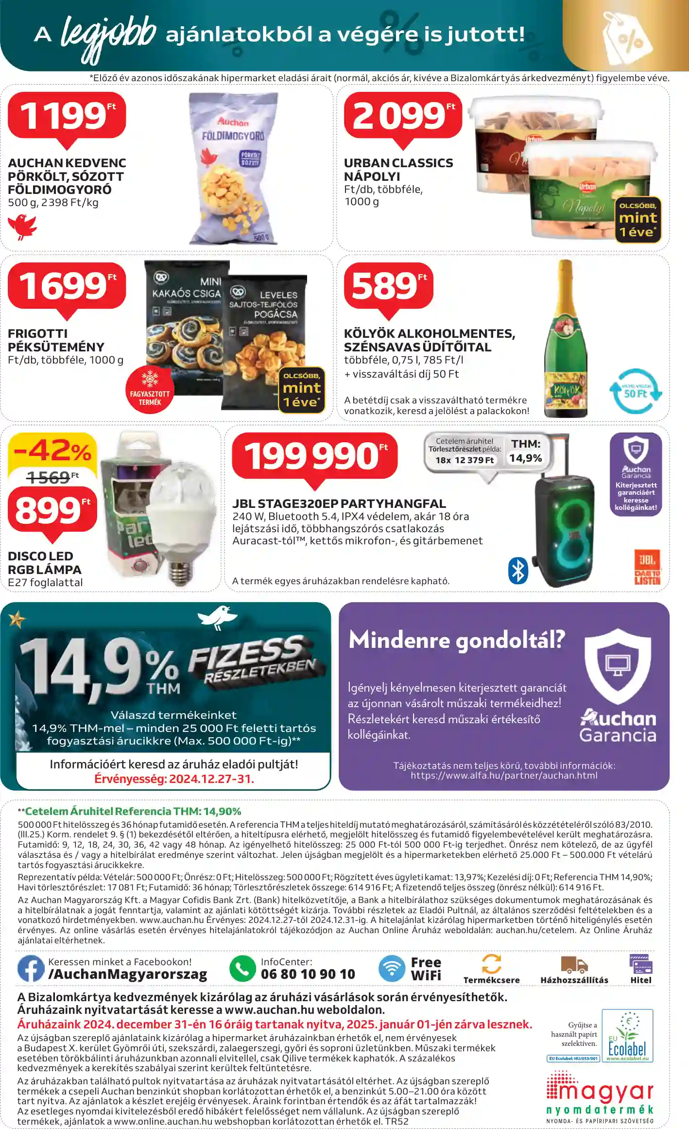 Auchan akciós újság 52. hét (30 oldal)