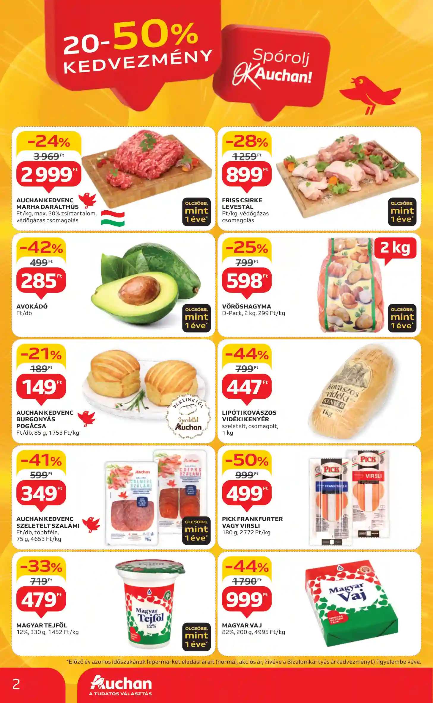 Auchan akciós újság 1. hét (2 oldal)