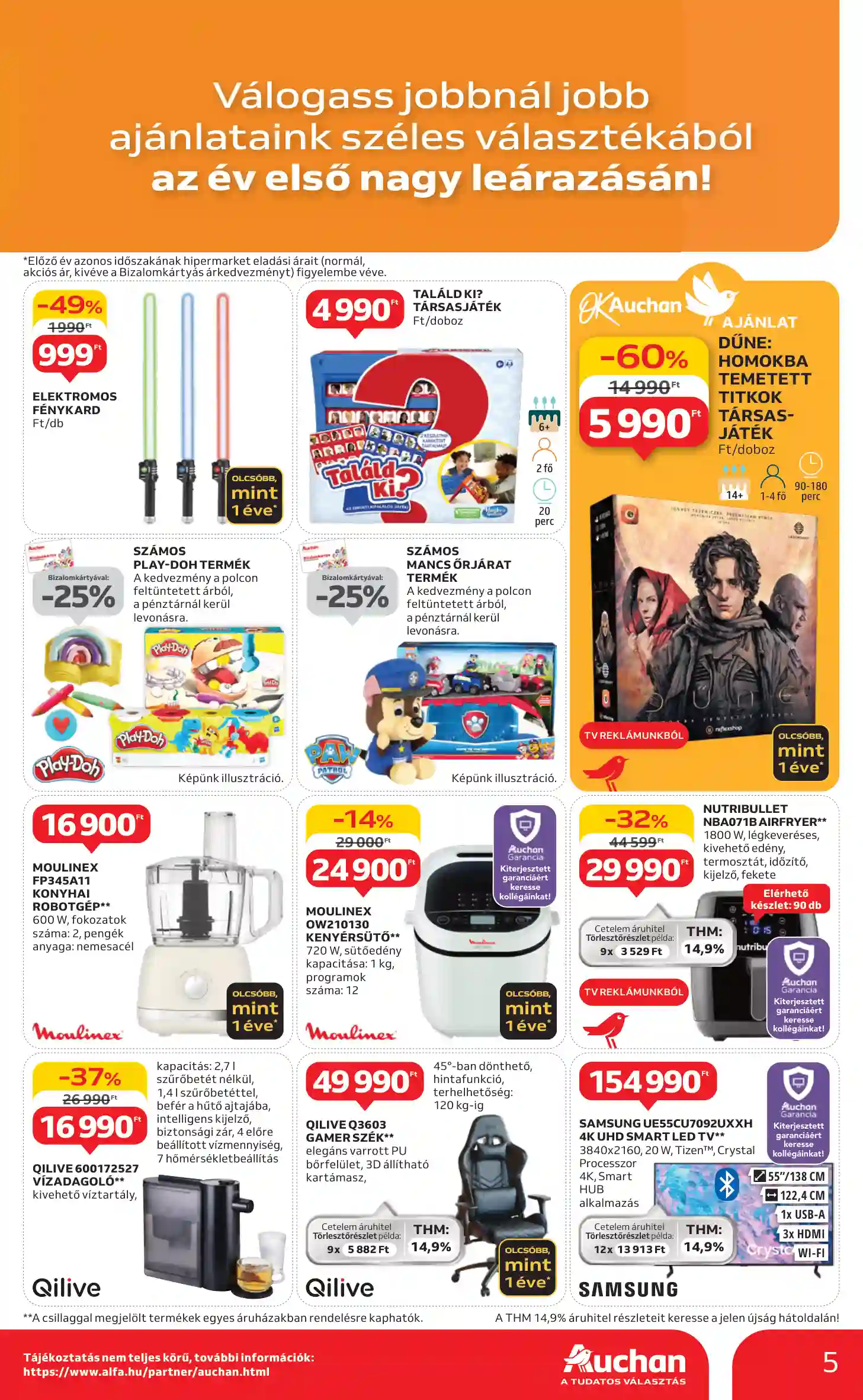 Auchan akciós újság 1. hét (5 oldal)