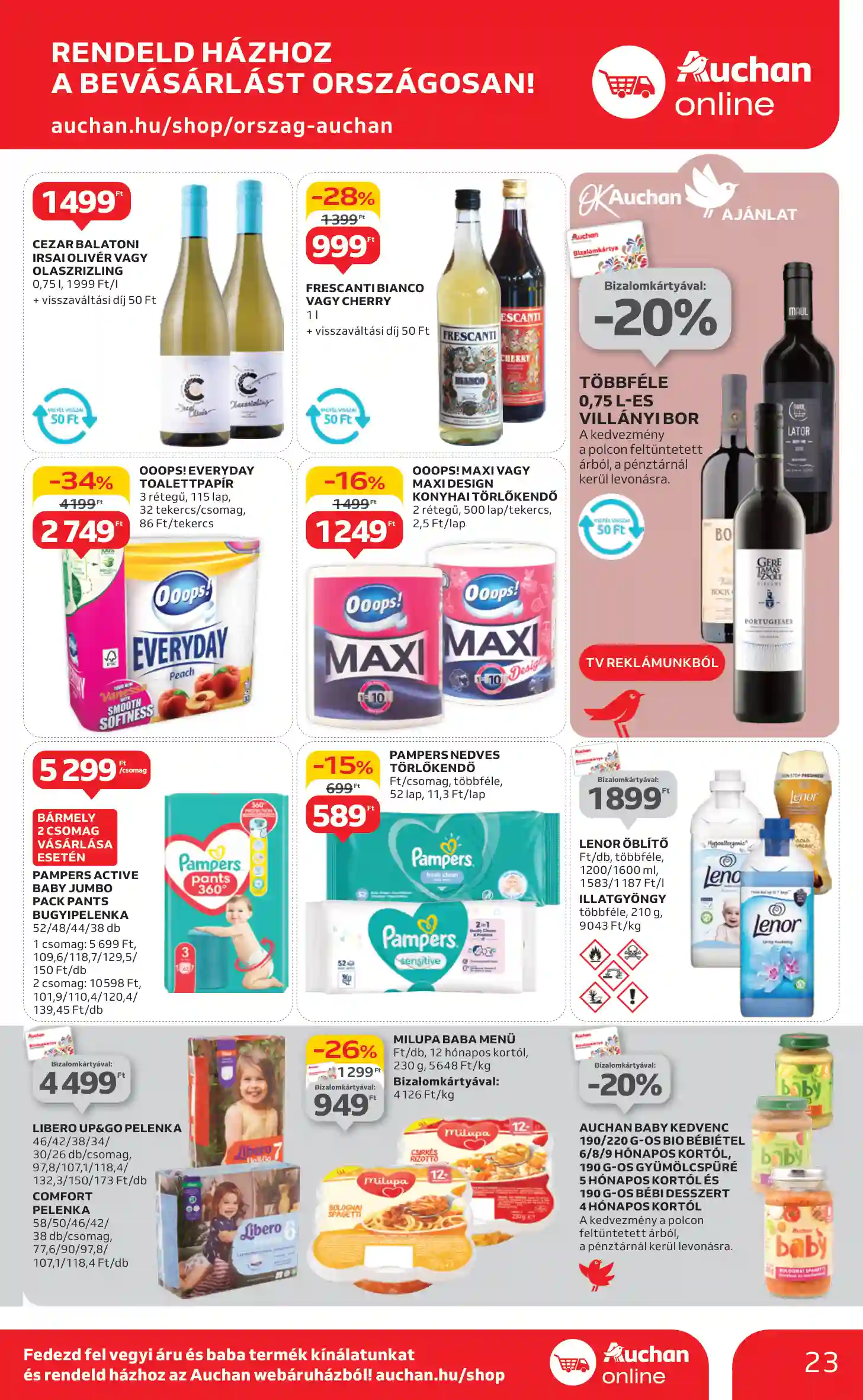 Auchan akciós újság 4. hét (16 oldal)