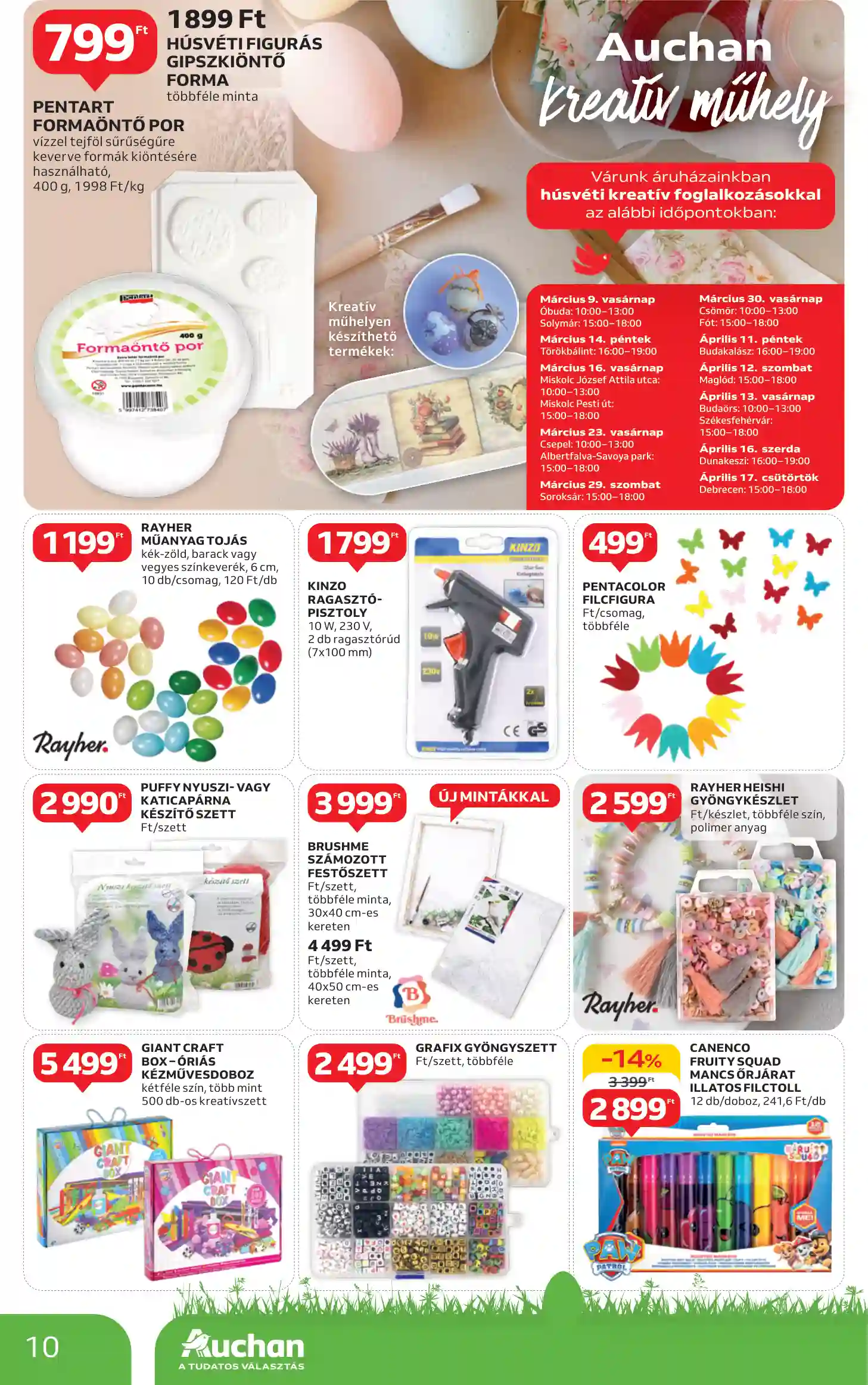 Auchan akciós újság 10. hét (14 oldal)