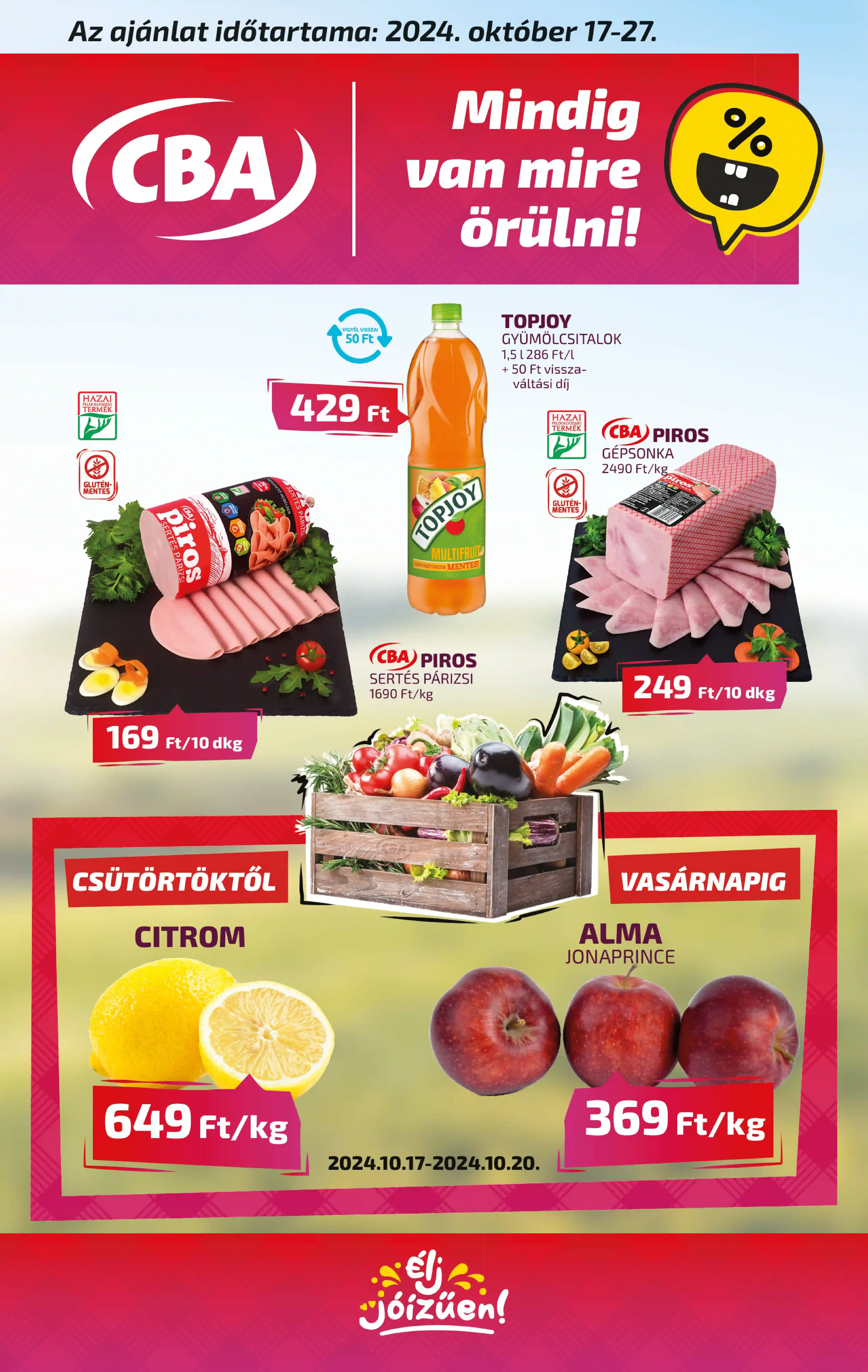 CBA AKCIÓS ÚJSÁG 42. HÉT  (1 oldal)