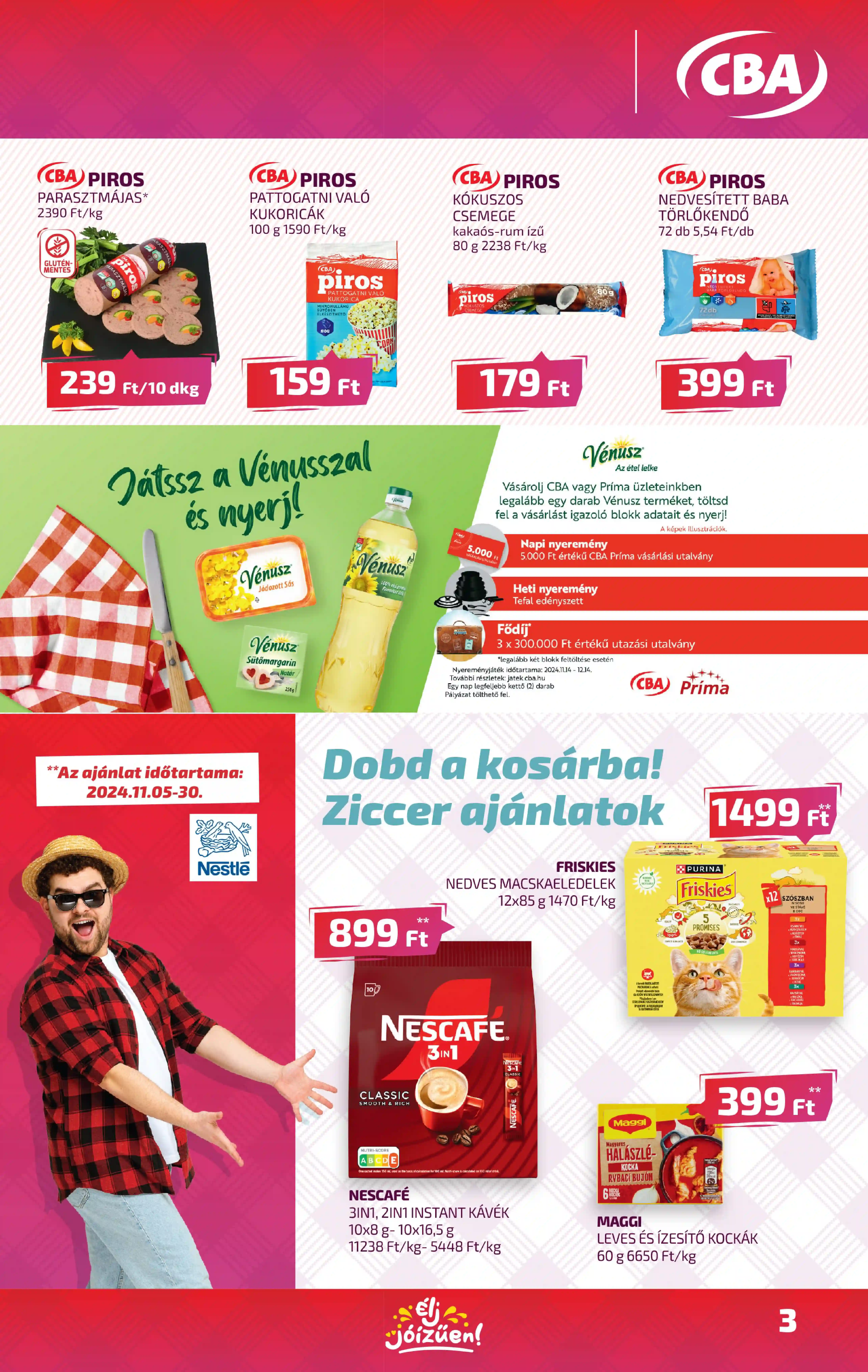 CBA AKCIÓS ÚJSÁG 47. HÉT  (3 oldal)