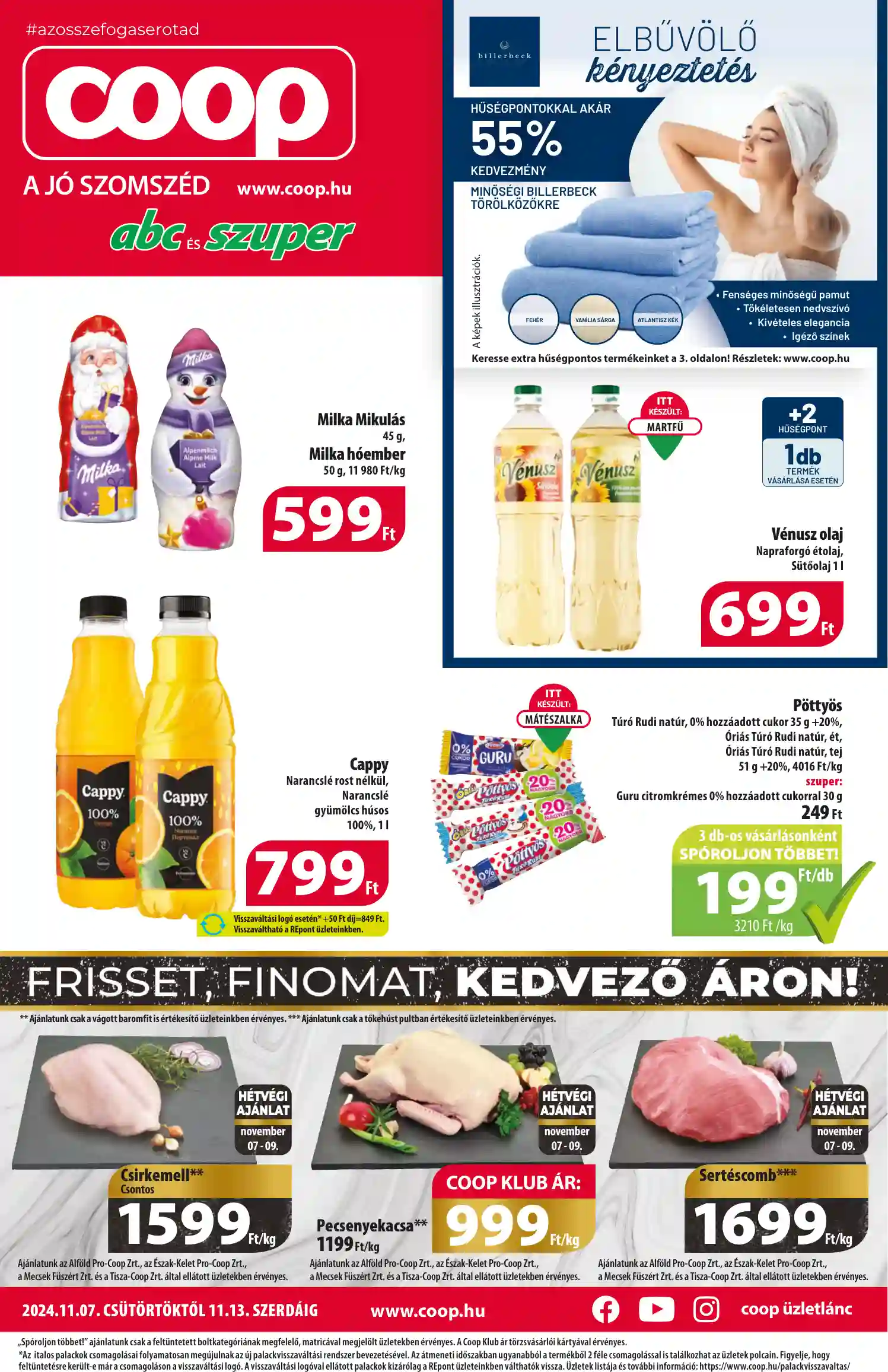 COOP AKCIÓS ÚJSÁG 46. HÉT (
													ÉRVÉNYES:
													2024. NOVEMBER 7. - 2024. NOVEMBER 13.												) (1 oldal)