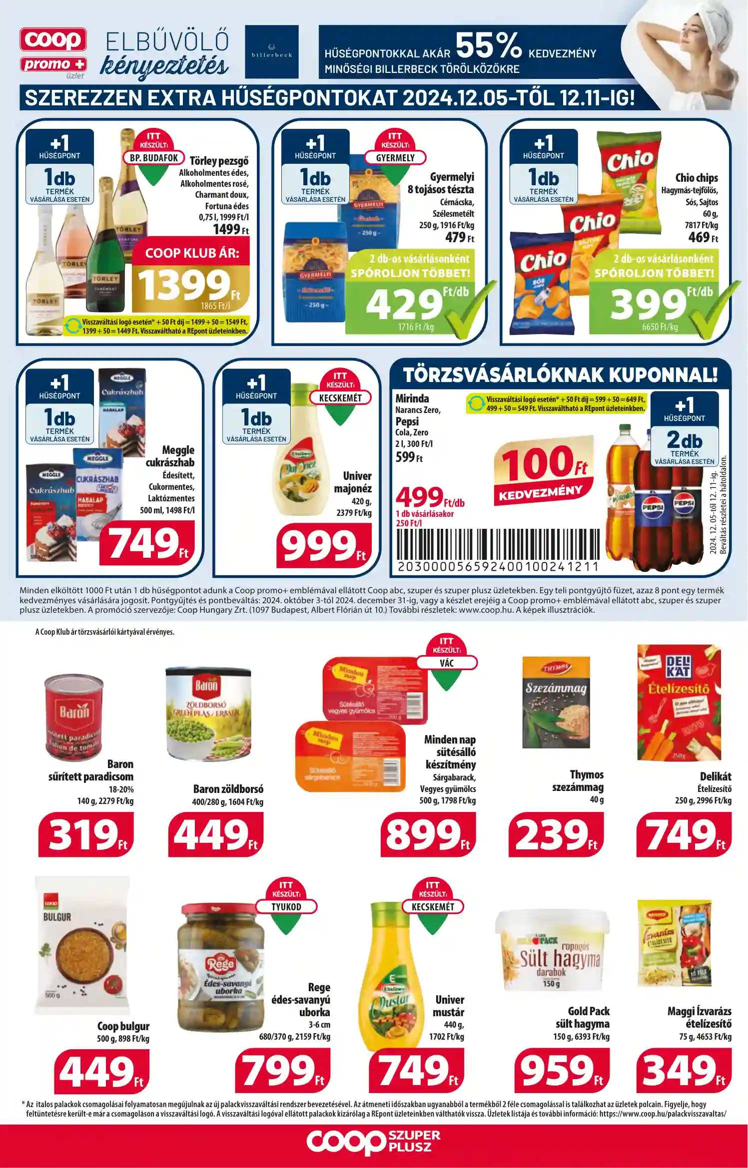 COOP AKCIÓS ÚJSÁG 50. HÉT (
													ÉRVÉNYES:
													2024. DECEMBER 5. - 2024. DECEMBER 11.												) (8 oldal)