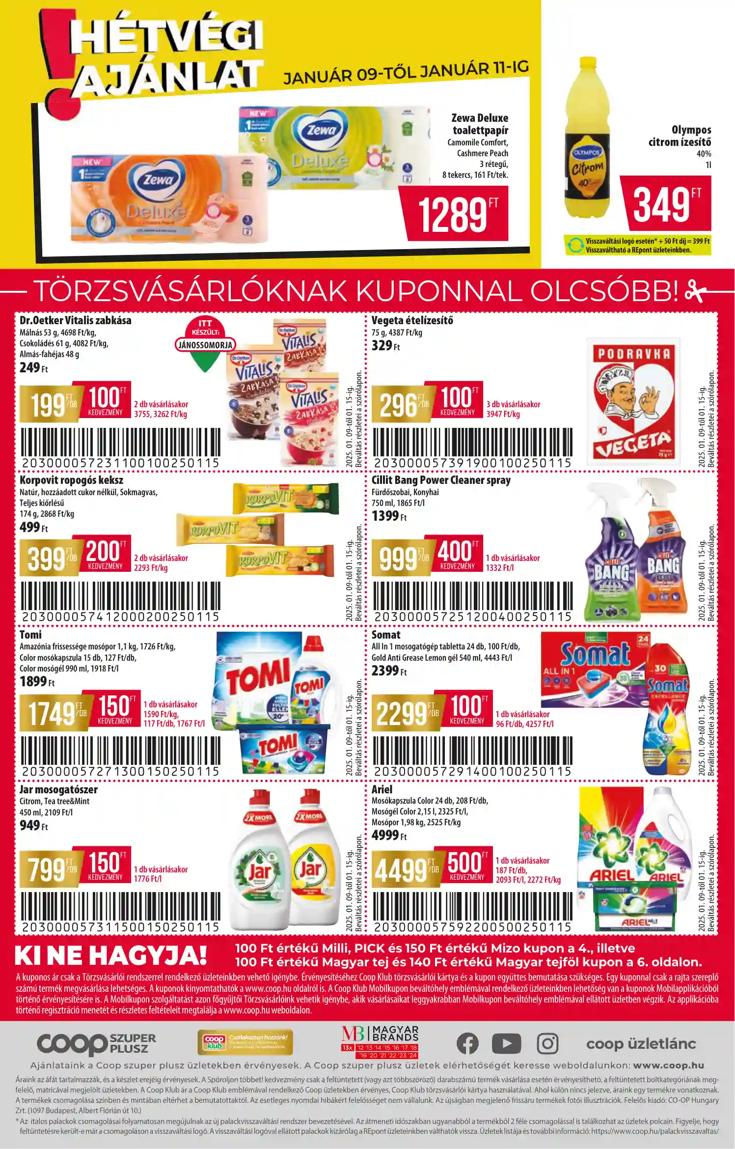 COOP AKCIÓS ÚJSÁG 2. HÉT (
													ÉRVÉNYES:
													2025. JANUÁR 9. - 2025. JANUÁR 15.												) (4 oldal)