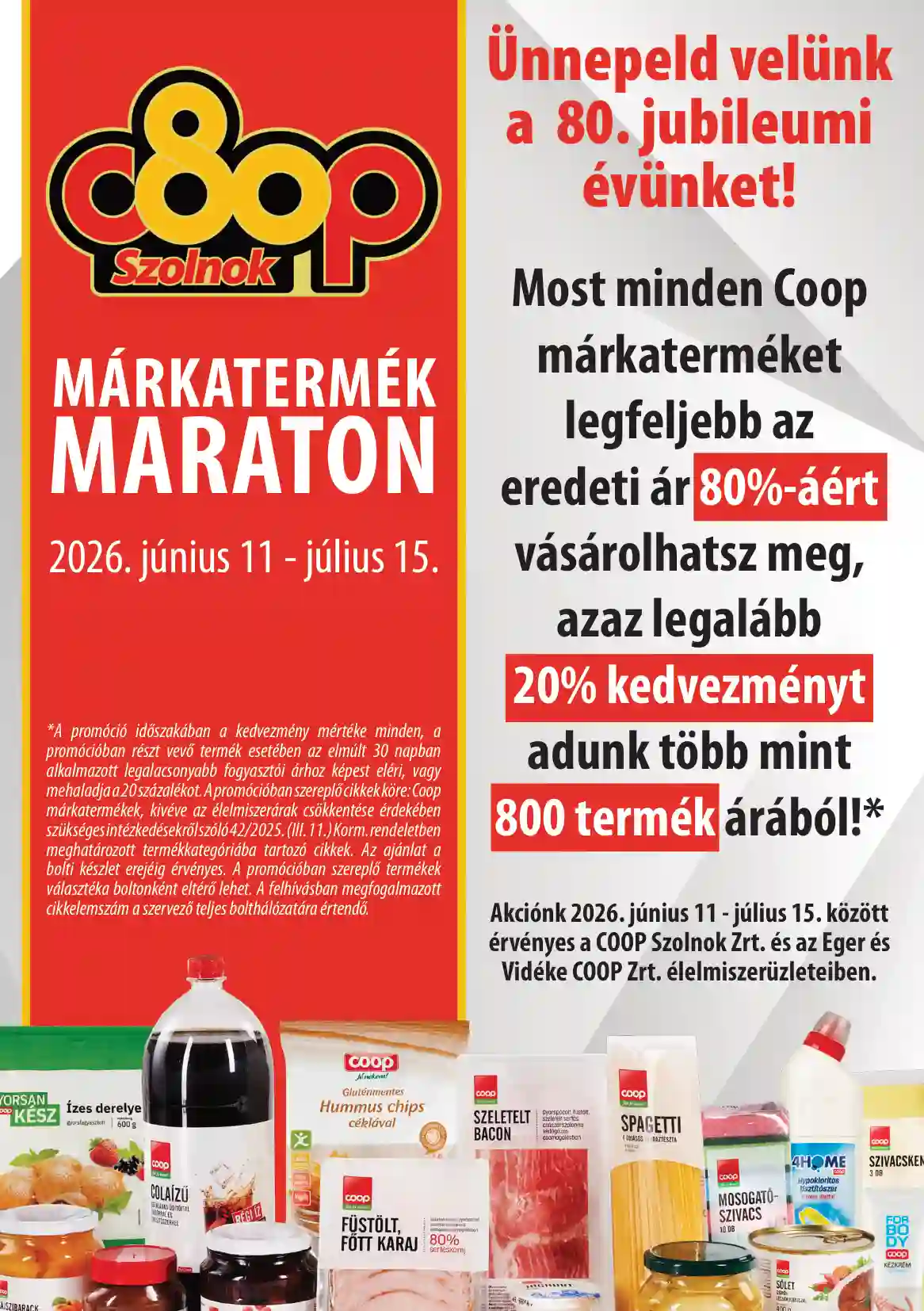 COOP Coop regionális szórólap június 2. hét - Coop Szolnok márkatermékek 24.hét