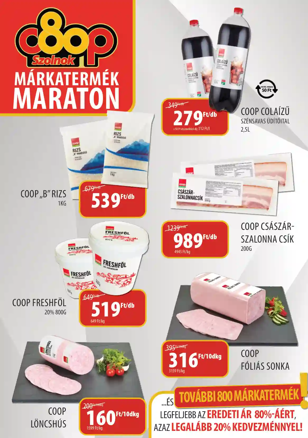Coop regionális szórólap június 2. hét - Coop Szolnok márkatermékek (2 oldal)