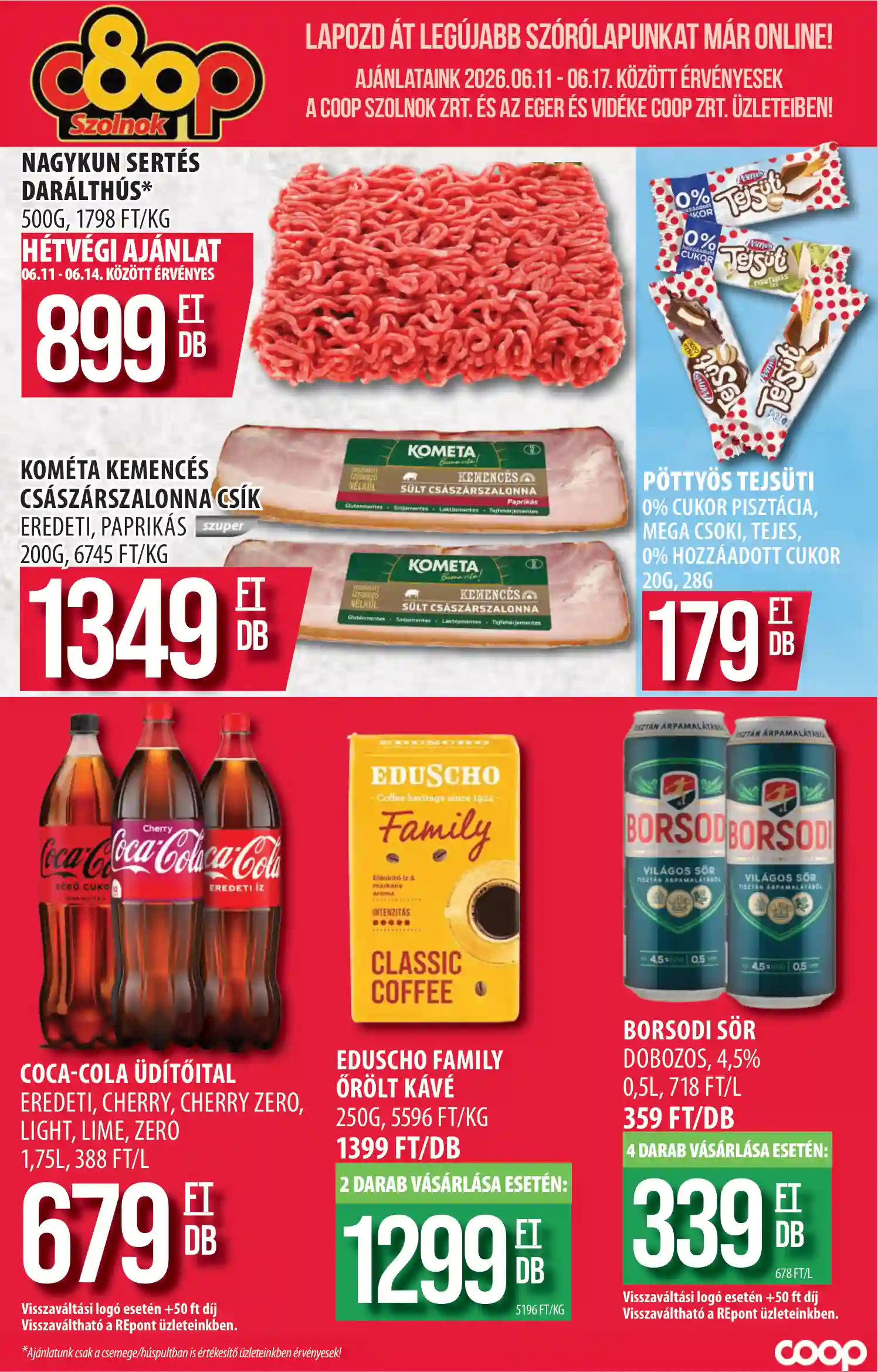 COOP Coop regionális szórólap június 2. hét - Coop Szolnok 24.hét
