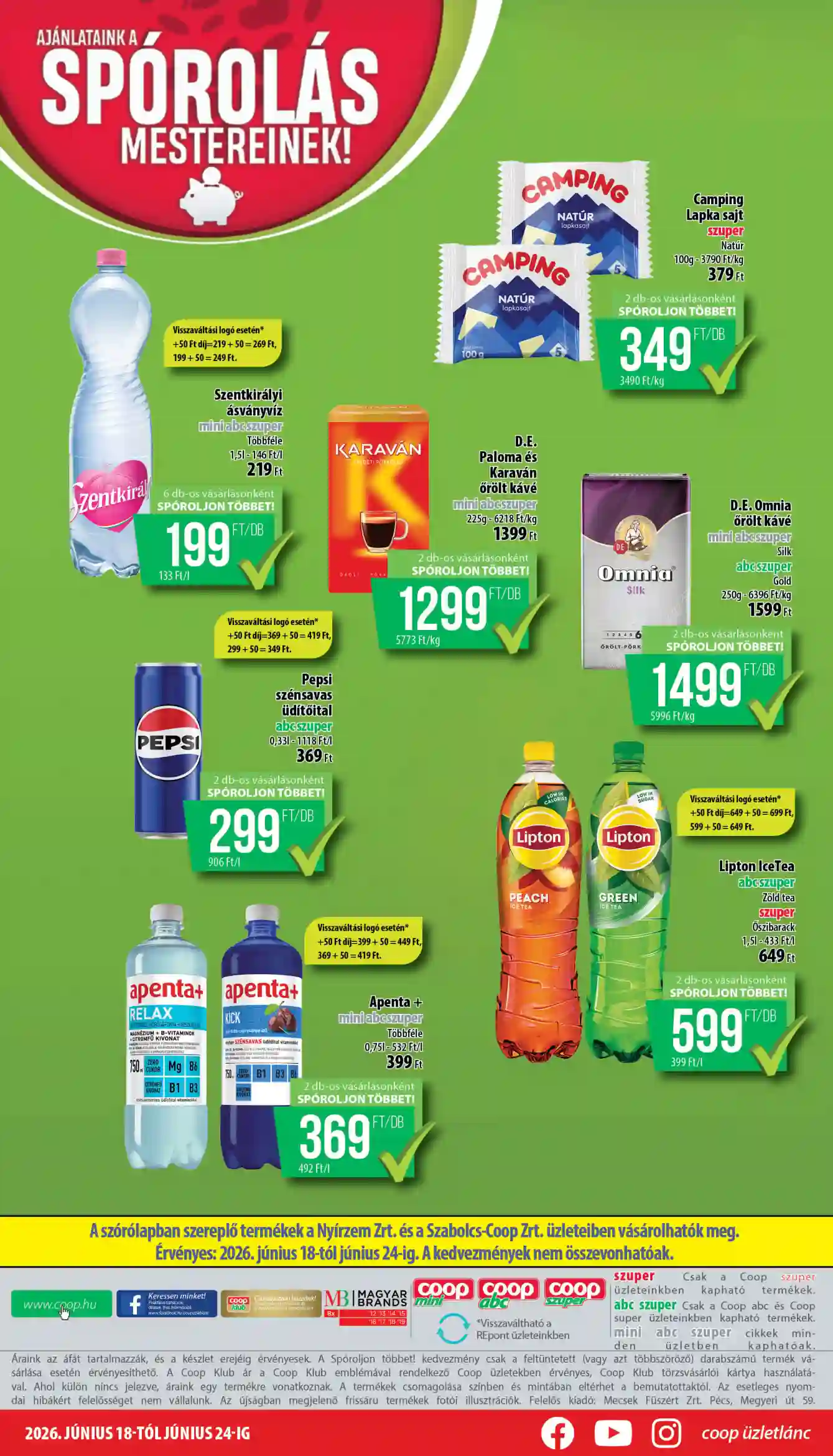Coop regionális szórólap június 3. hét - Nyírzem/Szabolcs Coop (4 oldal)