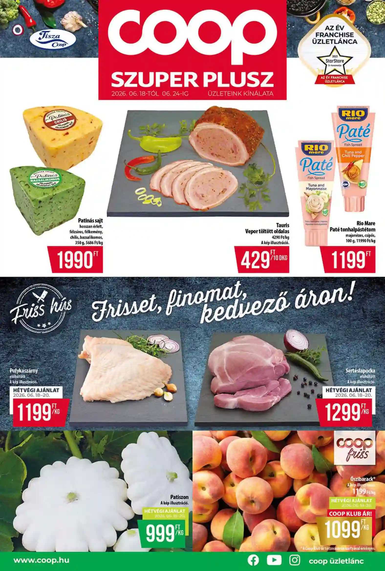 COOP Coop regionális szórólap június 3. hét - Tisza - Szuper Plusz 25.hét