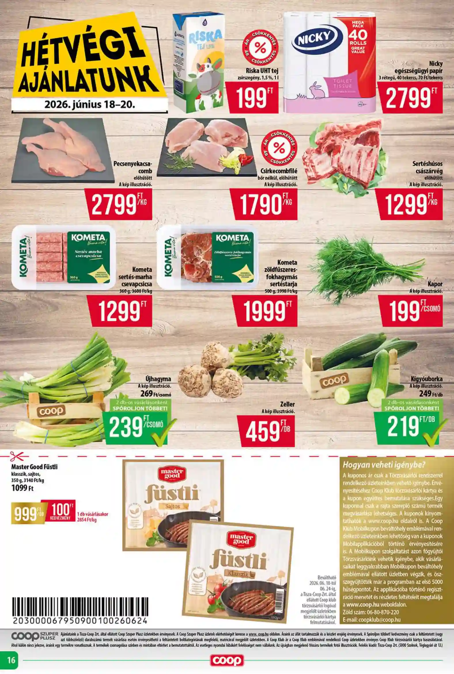 Coop regionális szórólap június 3. hét - Tisza - Szuper Plusz (8 oldal)