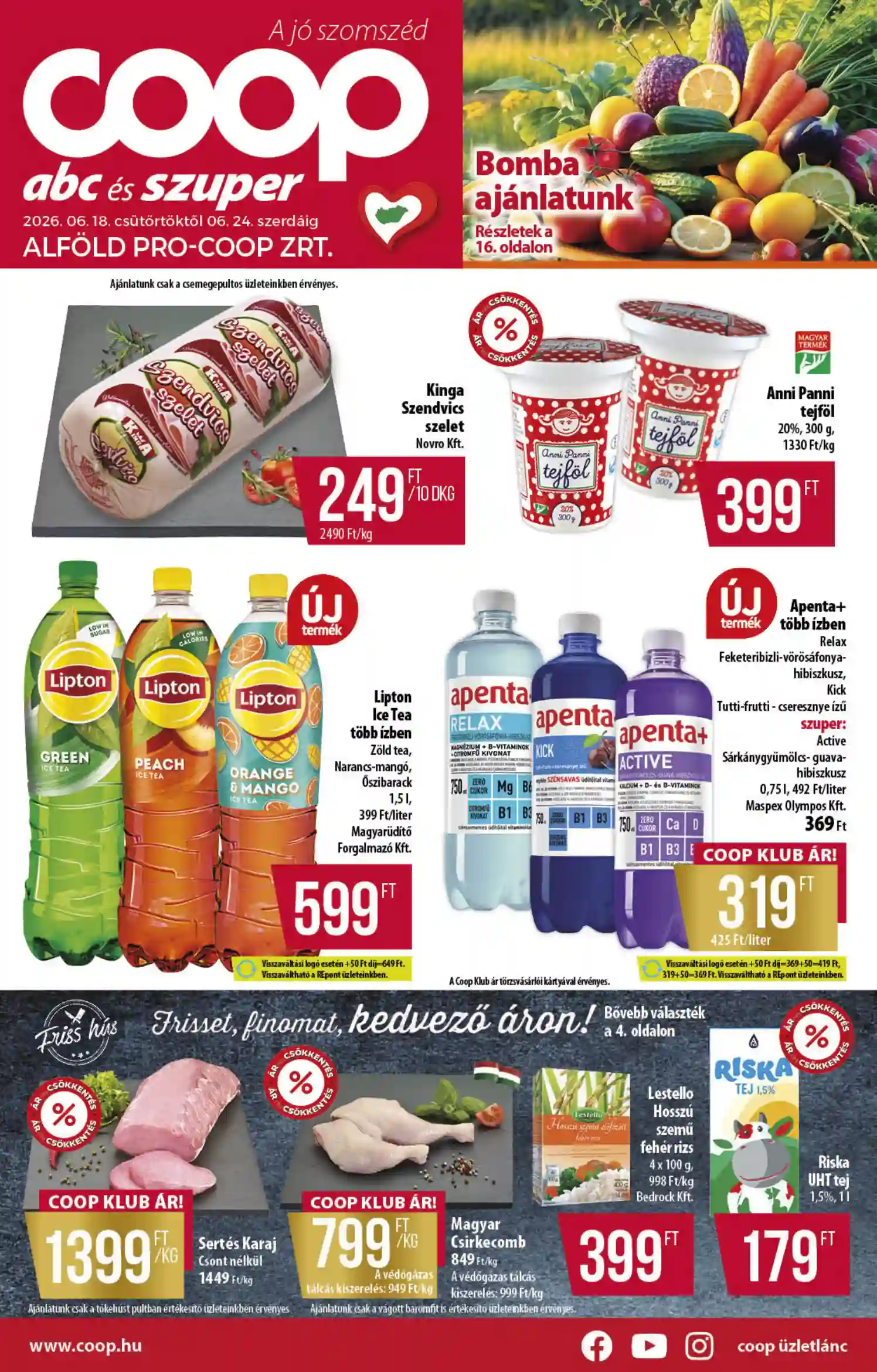 COOP Coop regionális szórólap június 3. hét - Alföld 25.hét