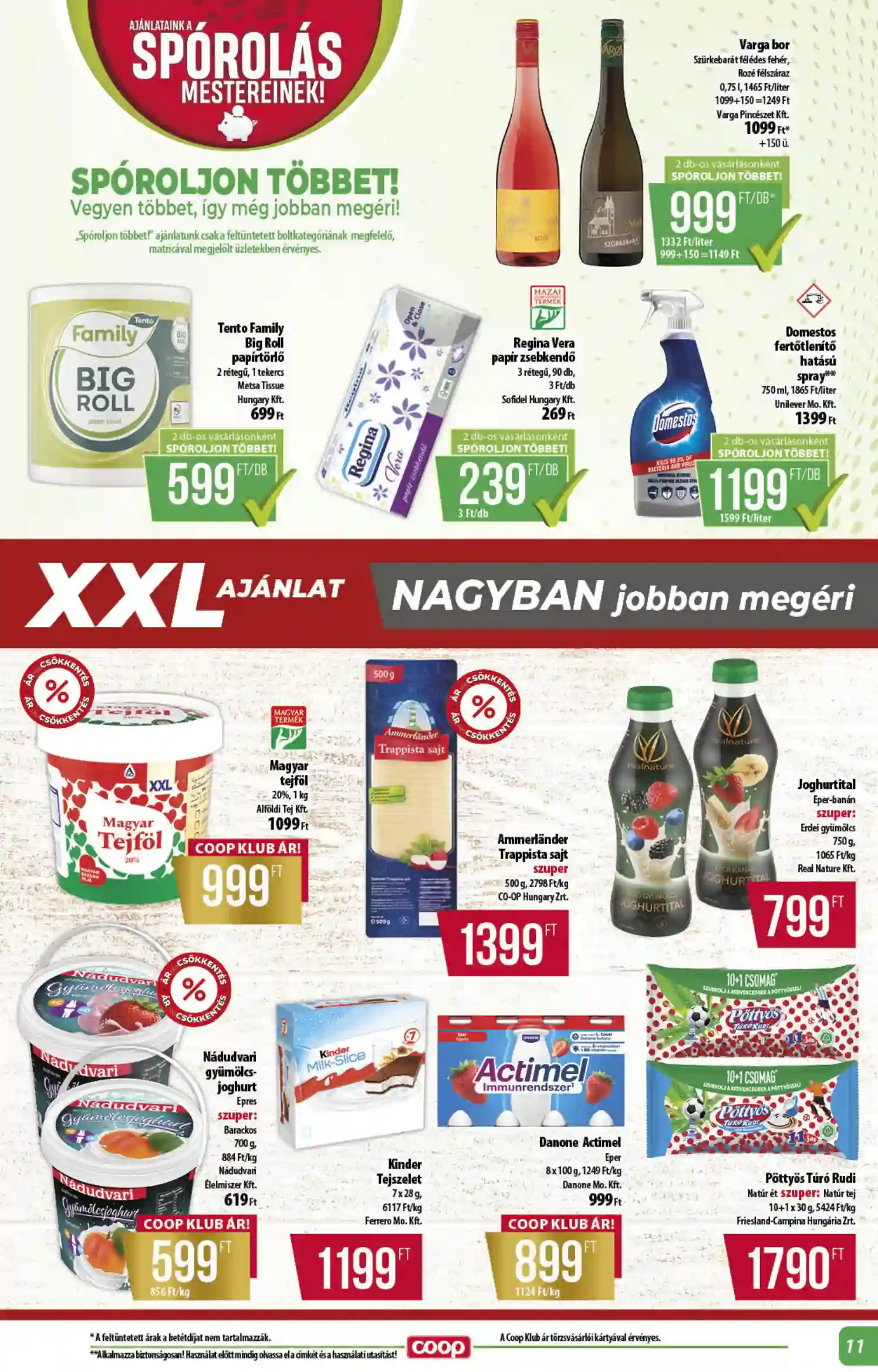 Coop regionális szórólap június 3. hét - Alföld (3 oldal)