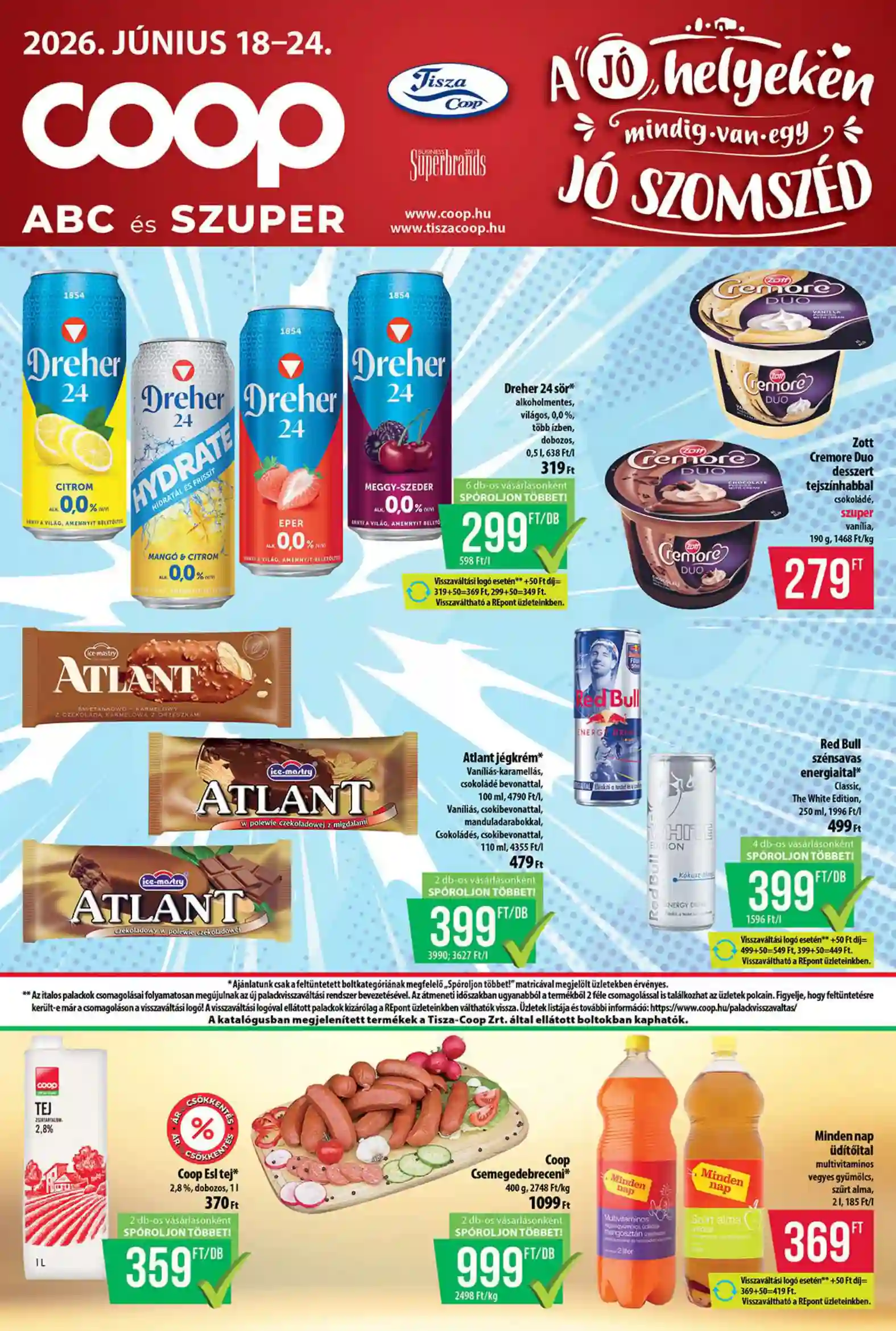 COOP Coop regionális szórólap június 3. hét - Tisza - Abc-Szuper 25.hét