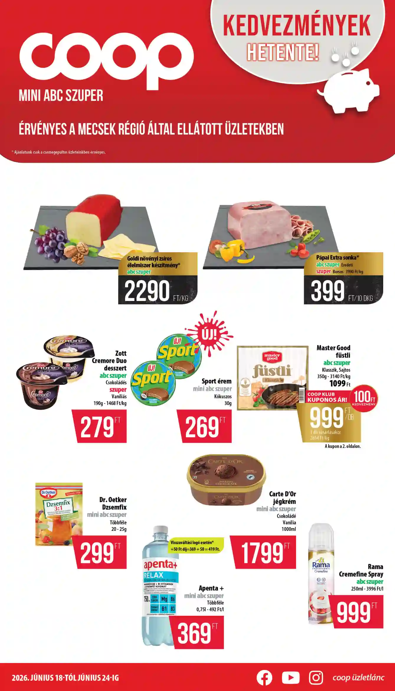 COOP Coop regionális szórólap június 3. hét - Mecsek 25.hét