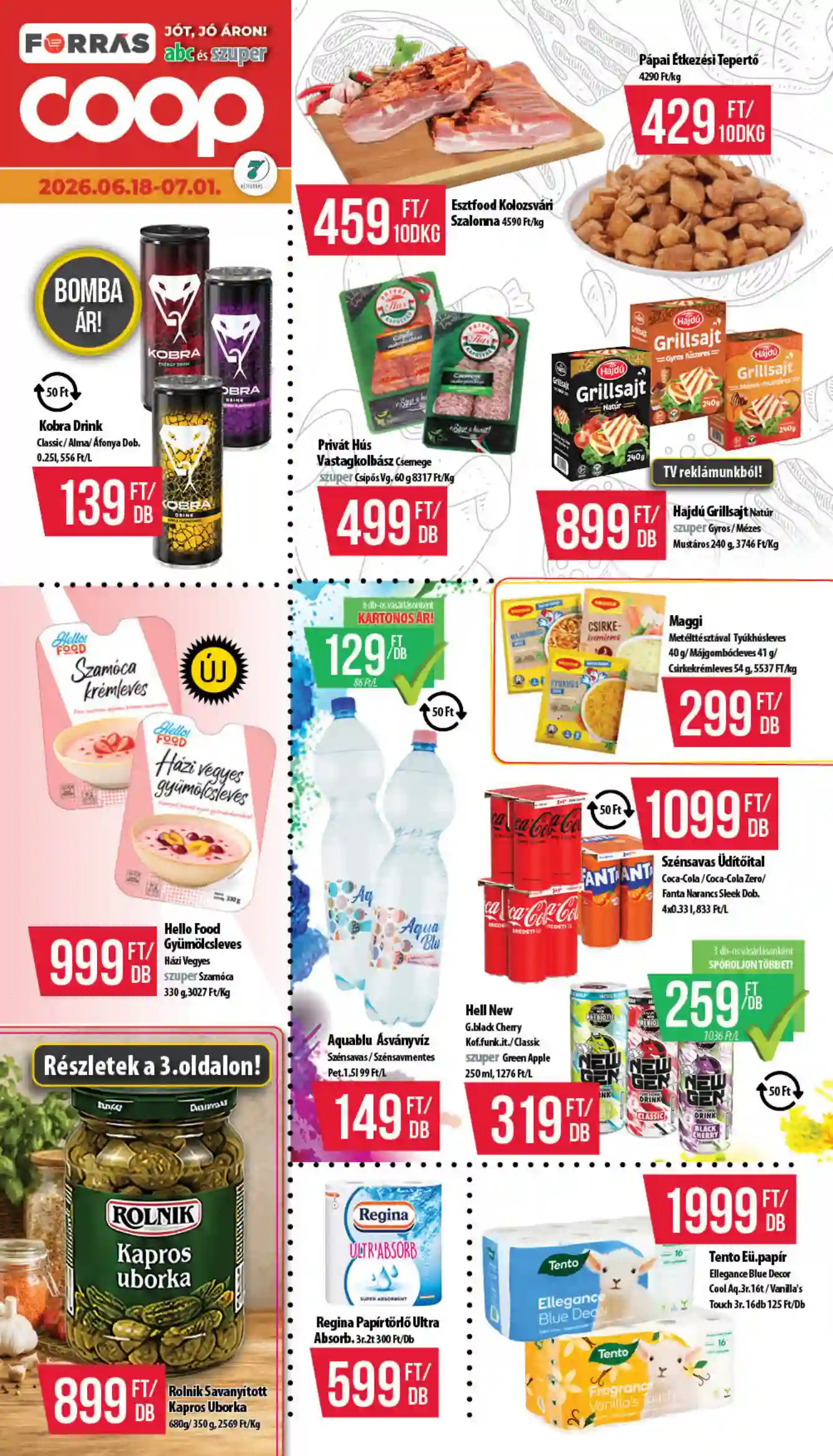 COOP Coop regionális szórólap június 3-4. hét - Hétforrás 25.hét