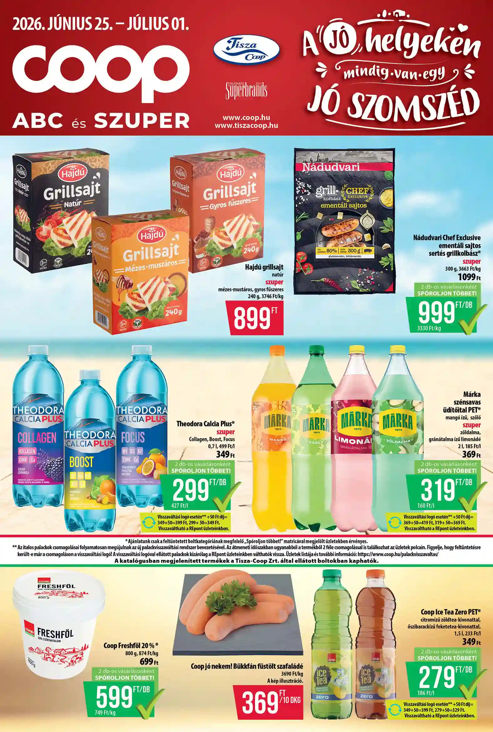 COOP Coop regionális szórólap június 4. hét - Tisza - Abc-Szuper 26.hét