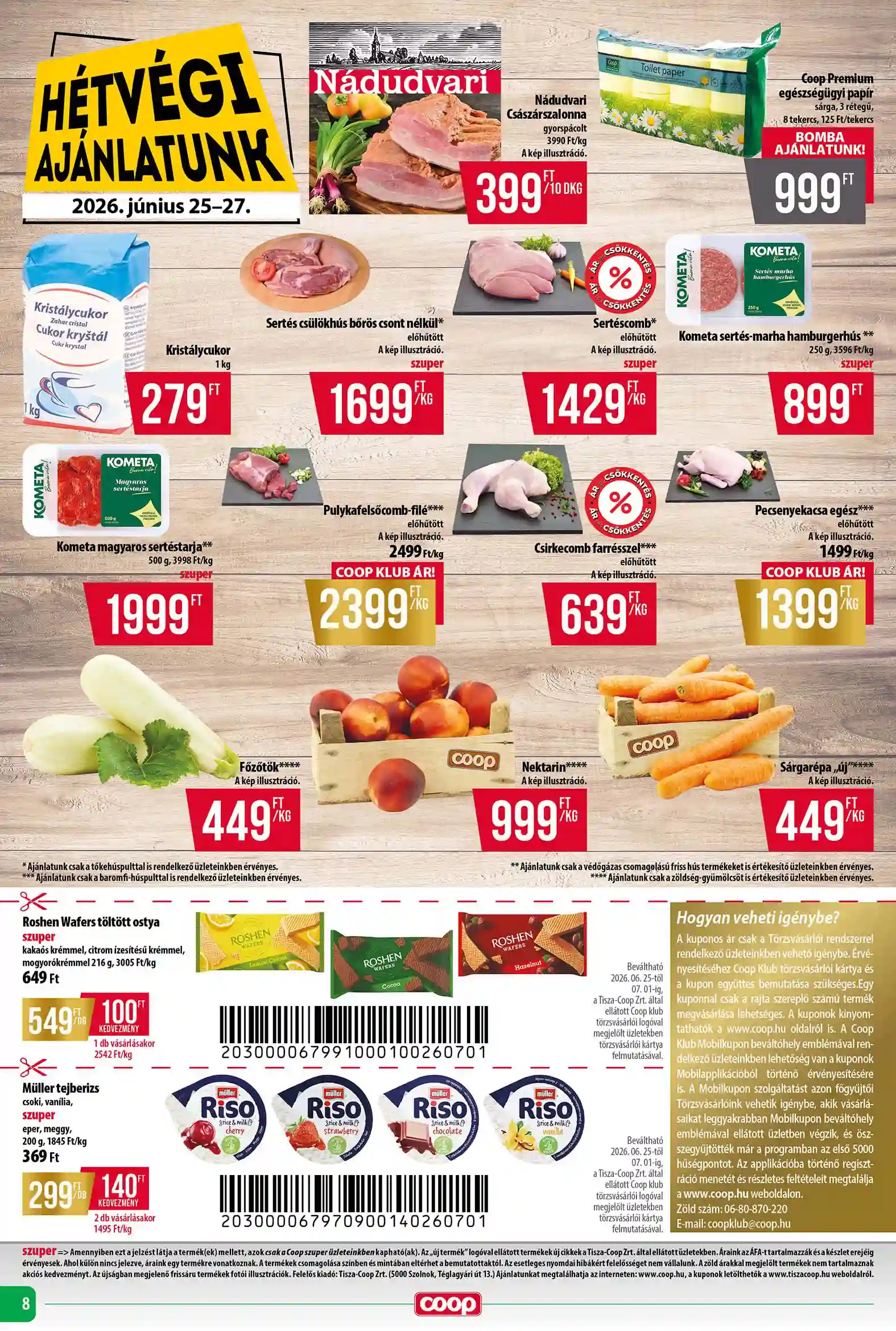 Coop regionális szórólap június 4. hét - Tisza - Abc-Szuper (8 oldal)