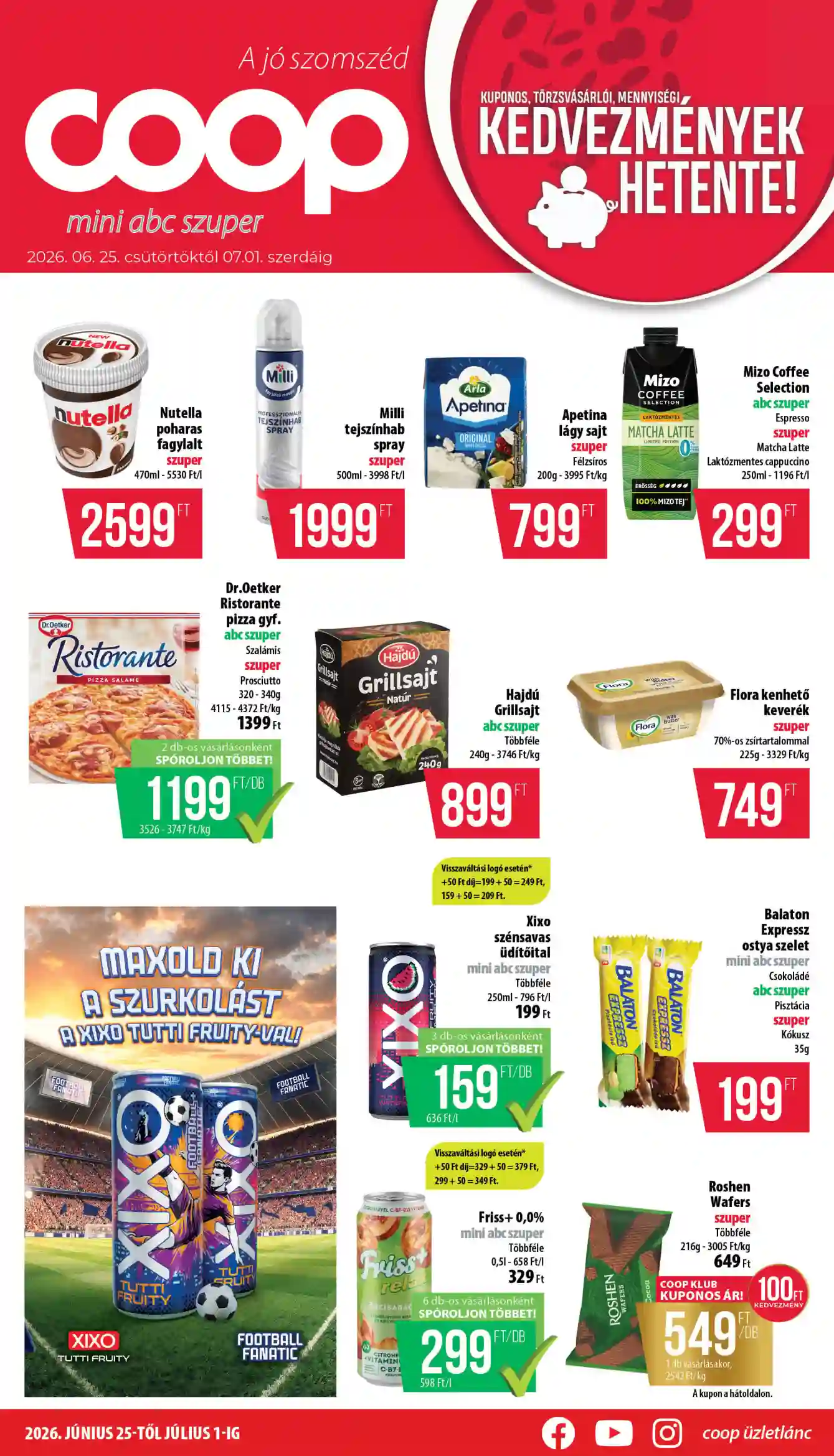COOP Coop regionális szórólap június 4. hét - Nyírzem/Szabolcs Coop 26.hét
