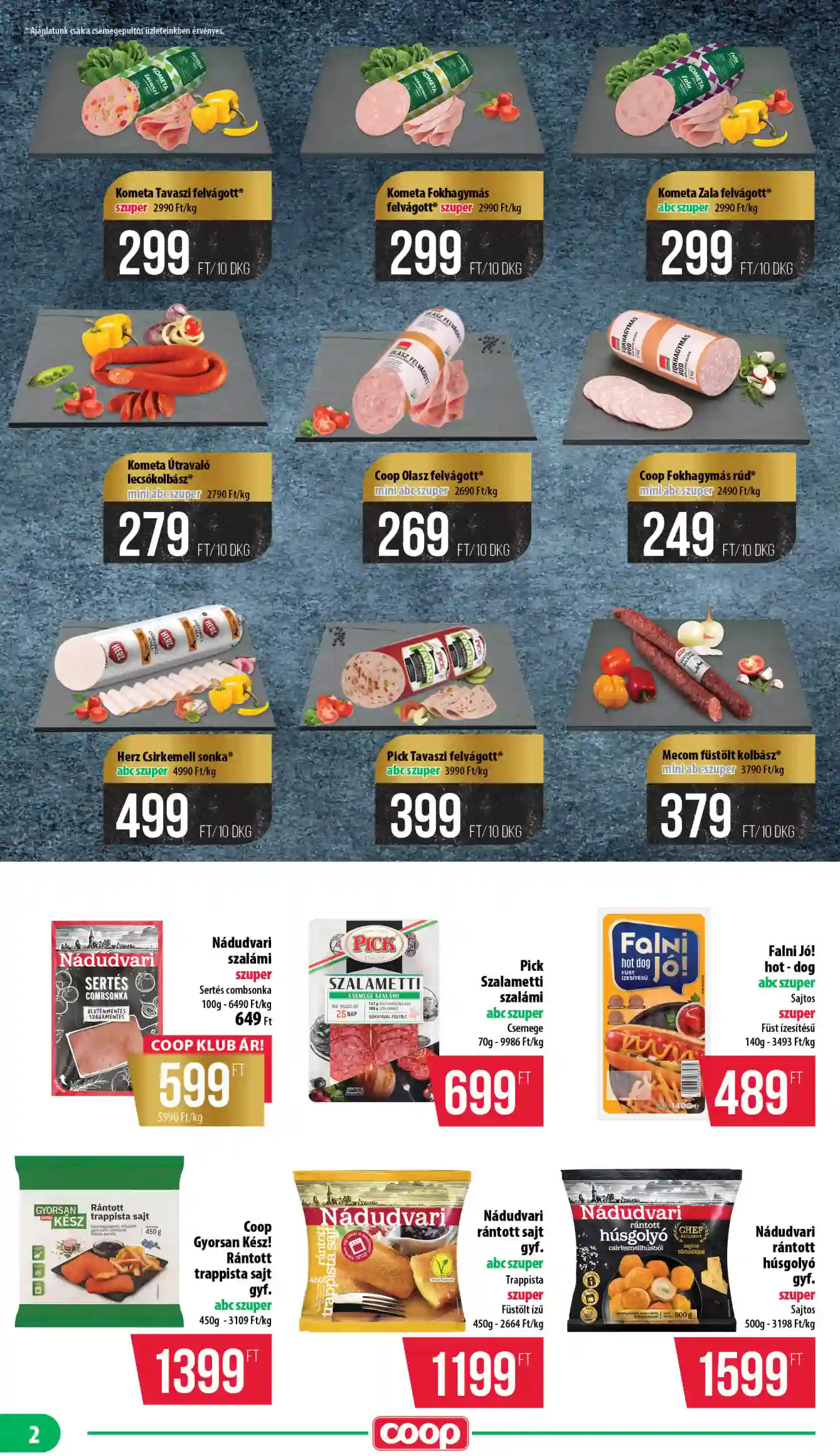 Coop regionális szórólap június 4. hét - Nyírzem/Szabolcs Coop (2 oldal)