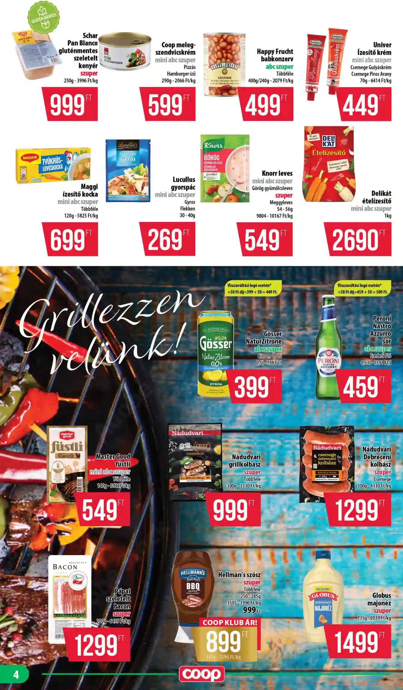 Coop regionális szórólap június 4. hét - Nyírzem/Szabolcs Coop (4 oldal)
