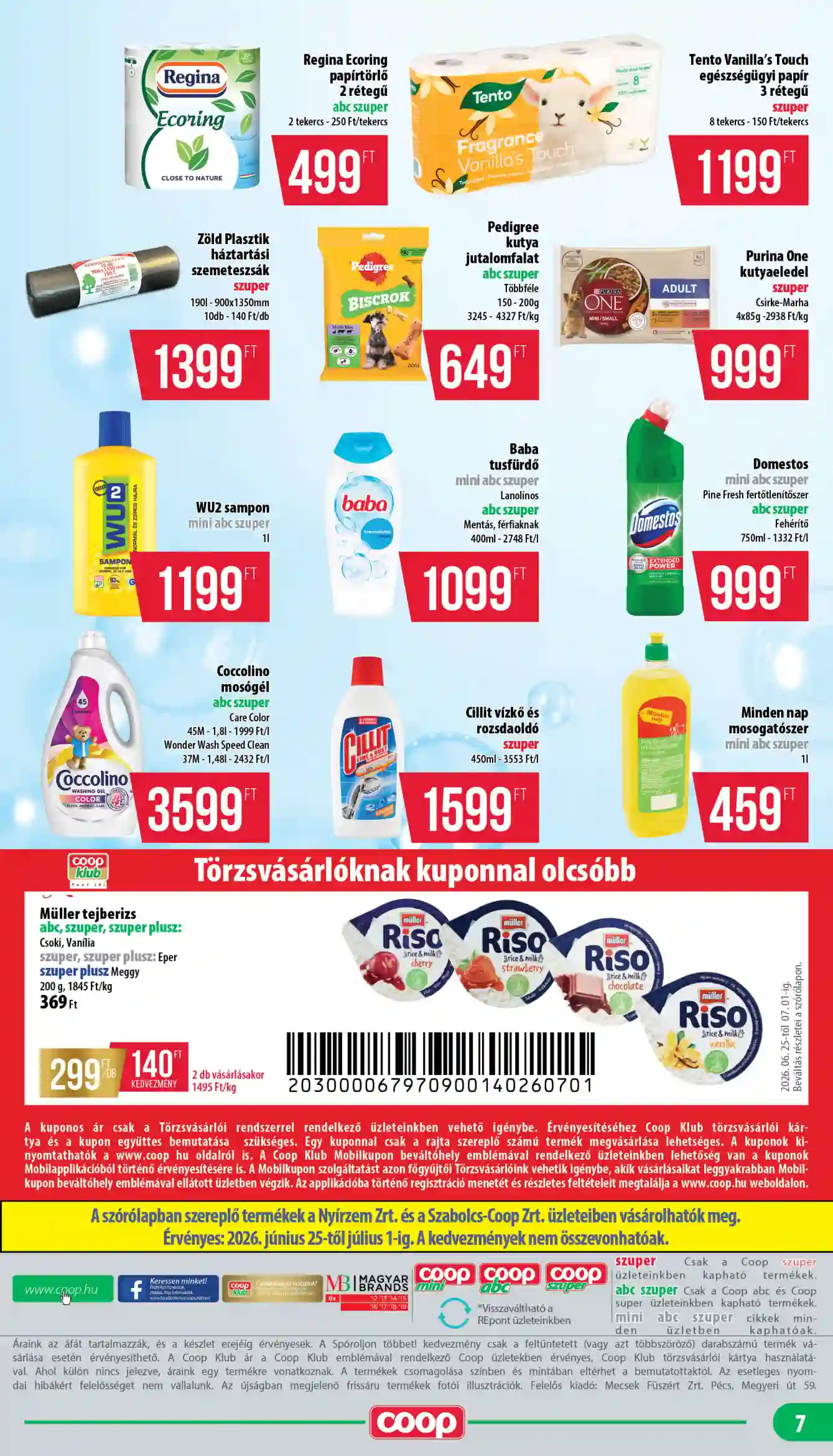 Coop regionális szórólap június 4. hét - Nyírzem/Szabolcs Coop (7 oldal)