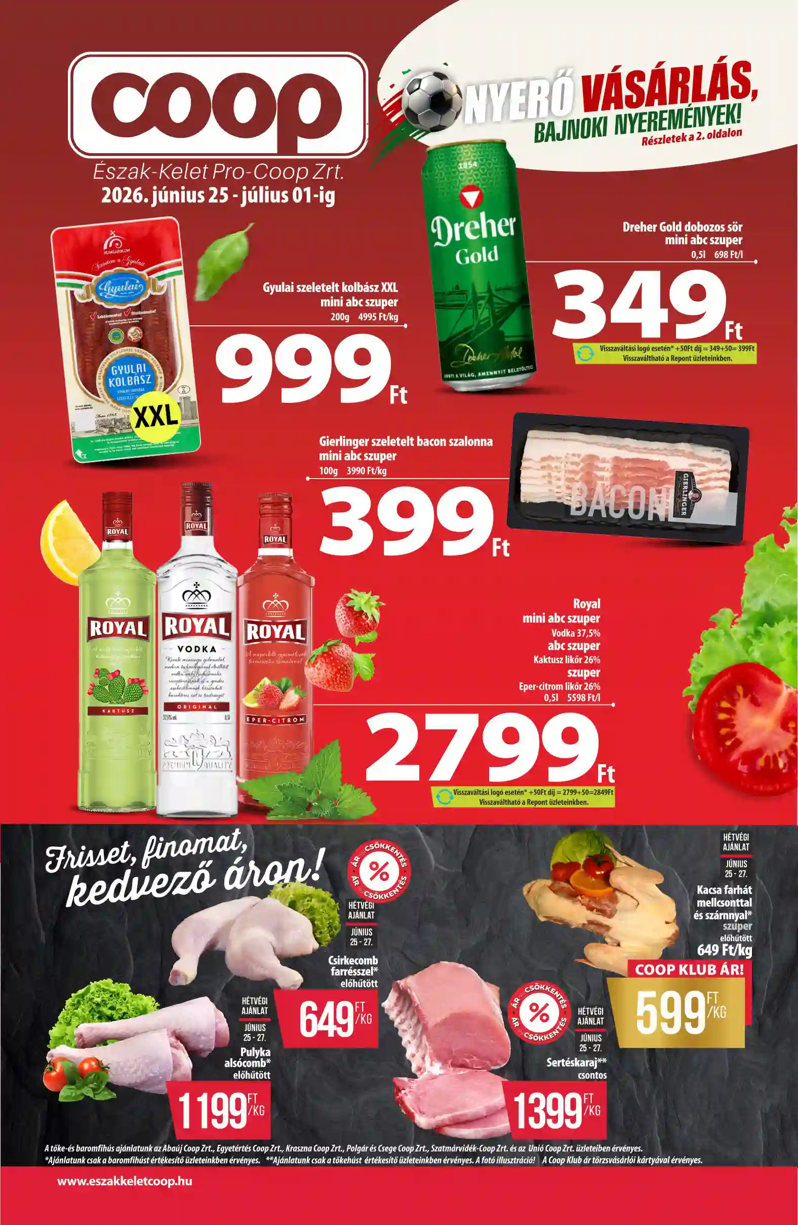 COOP Coop regionális szórólap június 4. hét - Észak-Kelet 26.hét