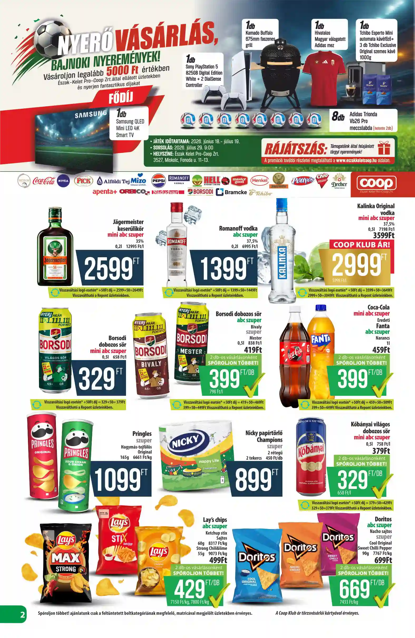 Coop regionális szórólap június 4. hét - Észak-Kelet (2 oldal)