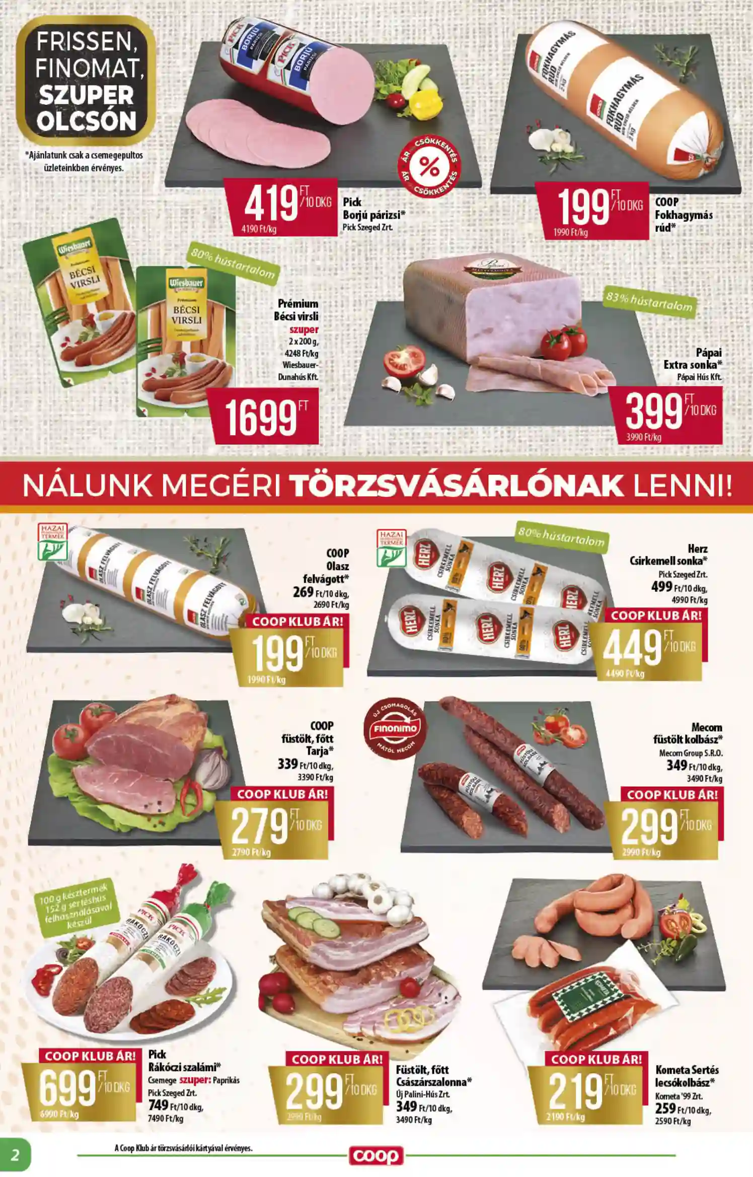 Coop regionális szórólap június 4. hét - Alföld (2 oldal)