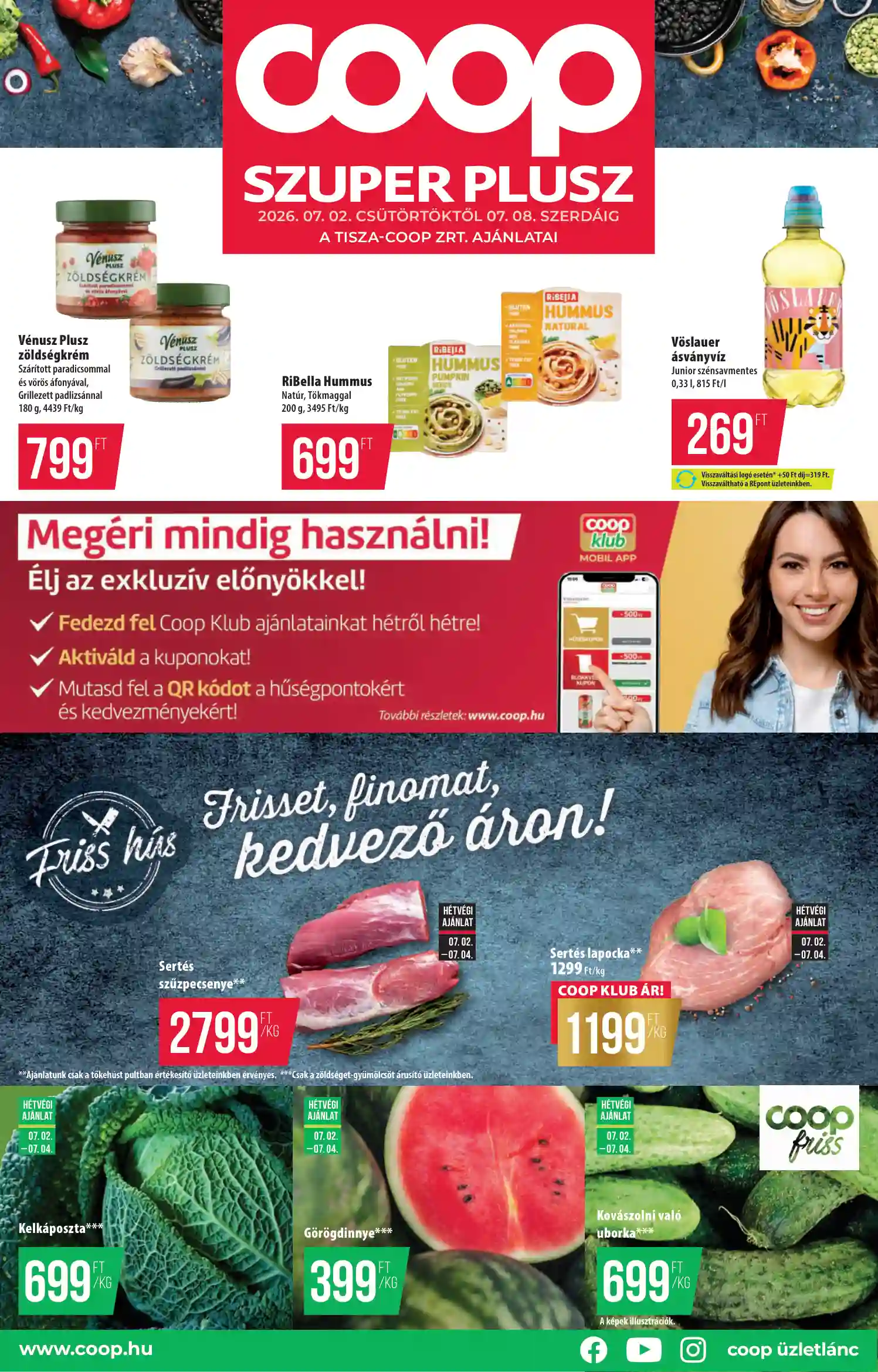 COOP Coop regionális szórólap július 1. hét - Tisza - Szuper Plusz 27.hét