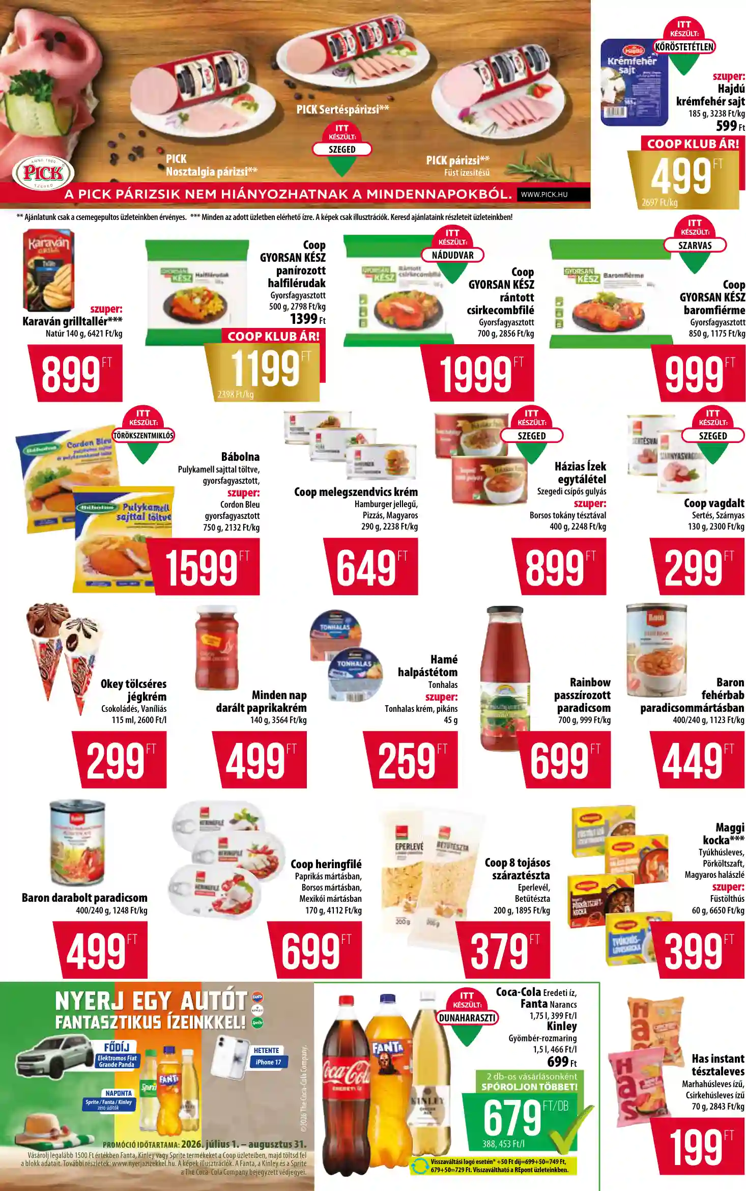 Coop országos szórólap július 1. hét - Abc-Szuper (4 oldal)