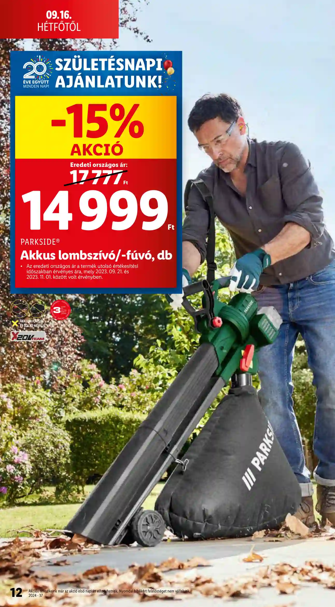 Lidl akciós újság 37. hét (4 oldal)