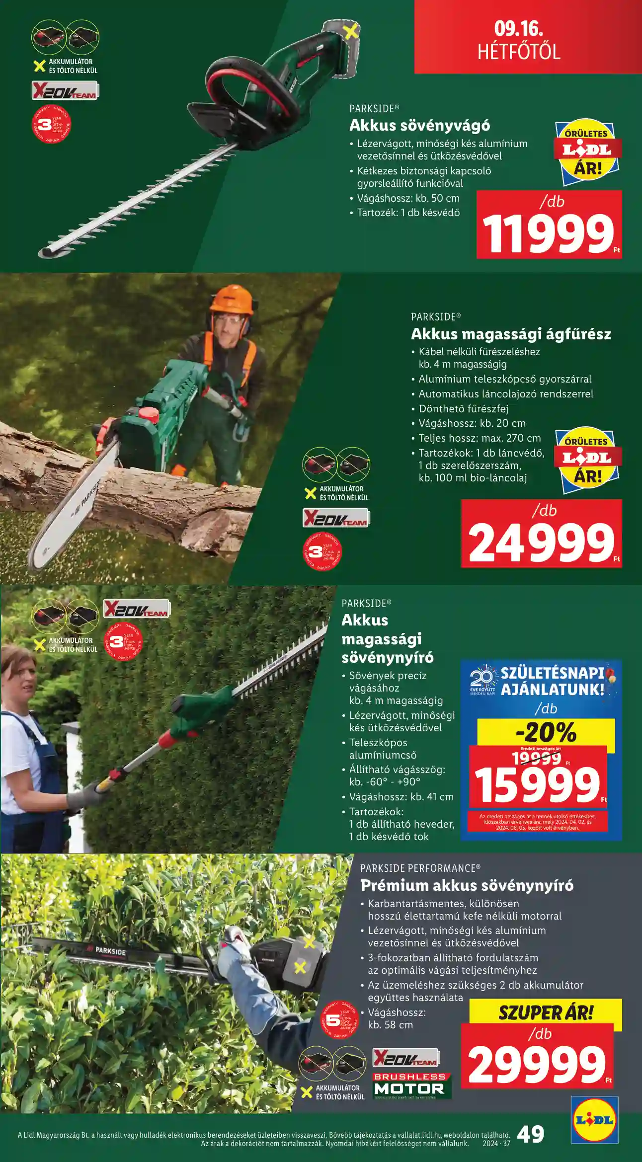 Lidl akciós újság 37. hét (44 oldal)