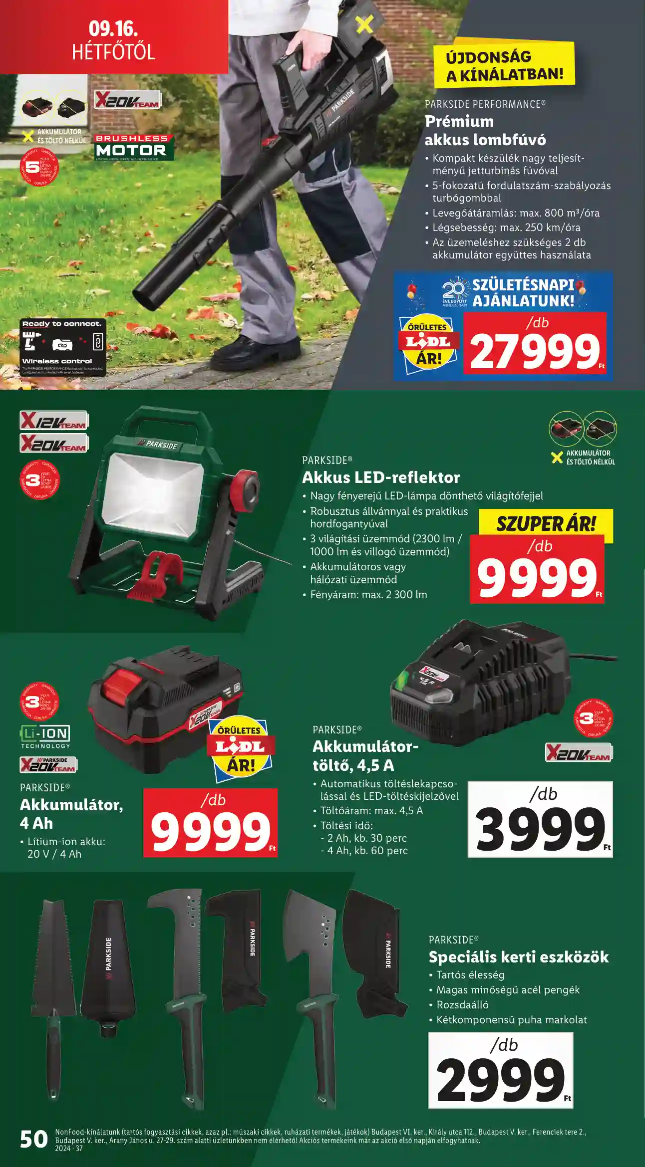 Lidl akciós újság 37. hét (45 oldal)