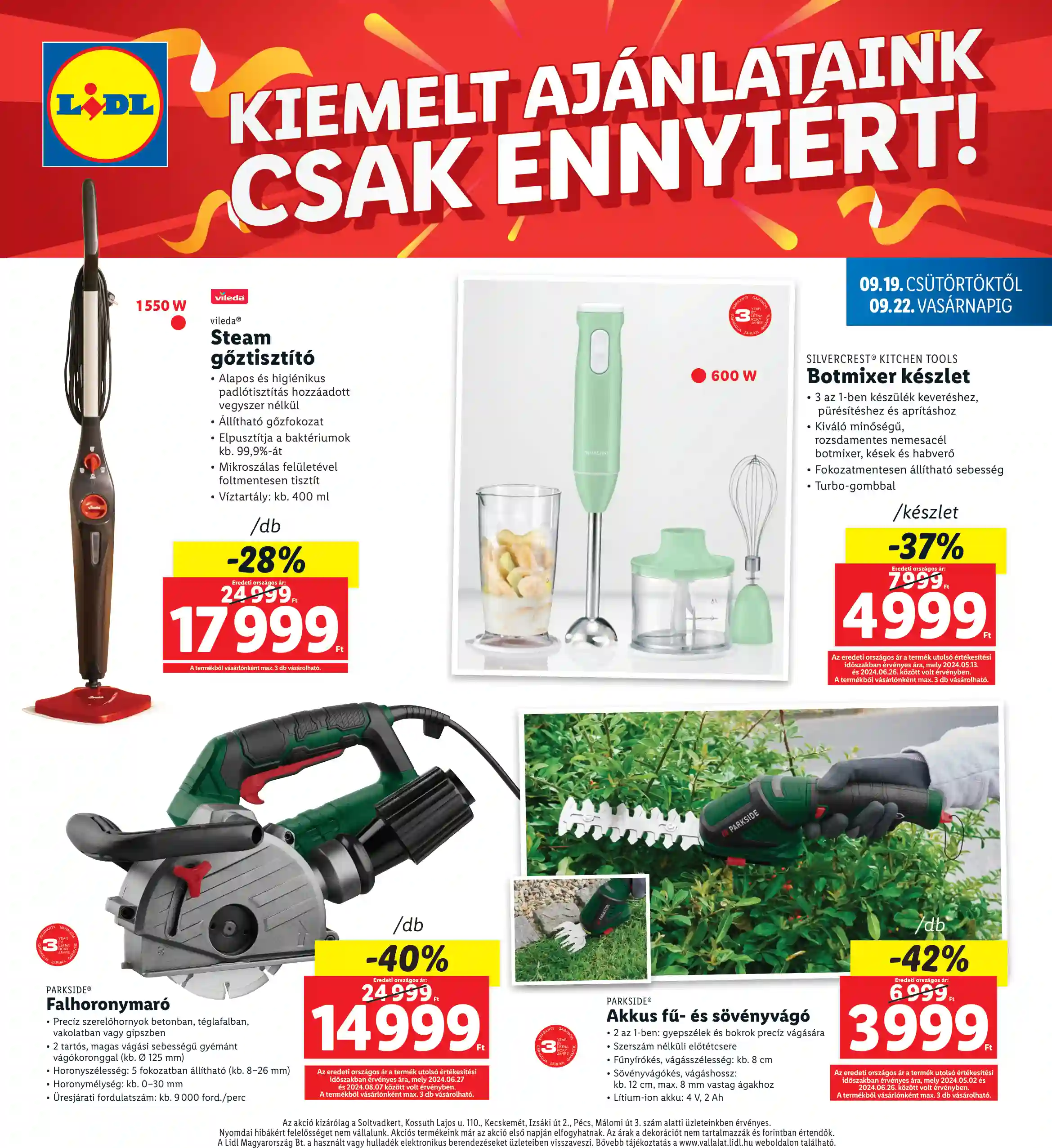Lidl akciós újság 38. hét (4 oldal)