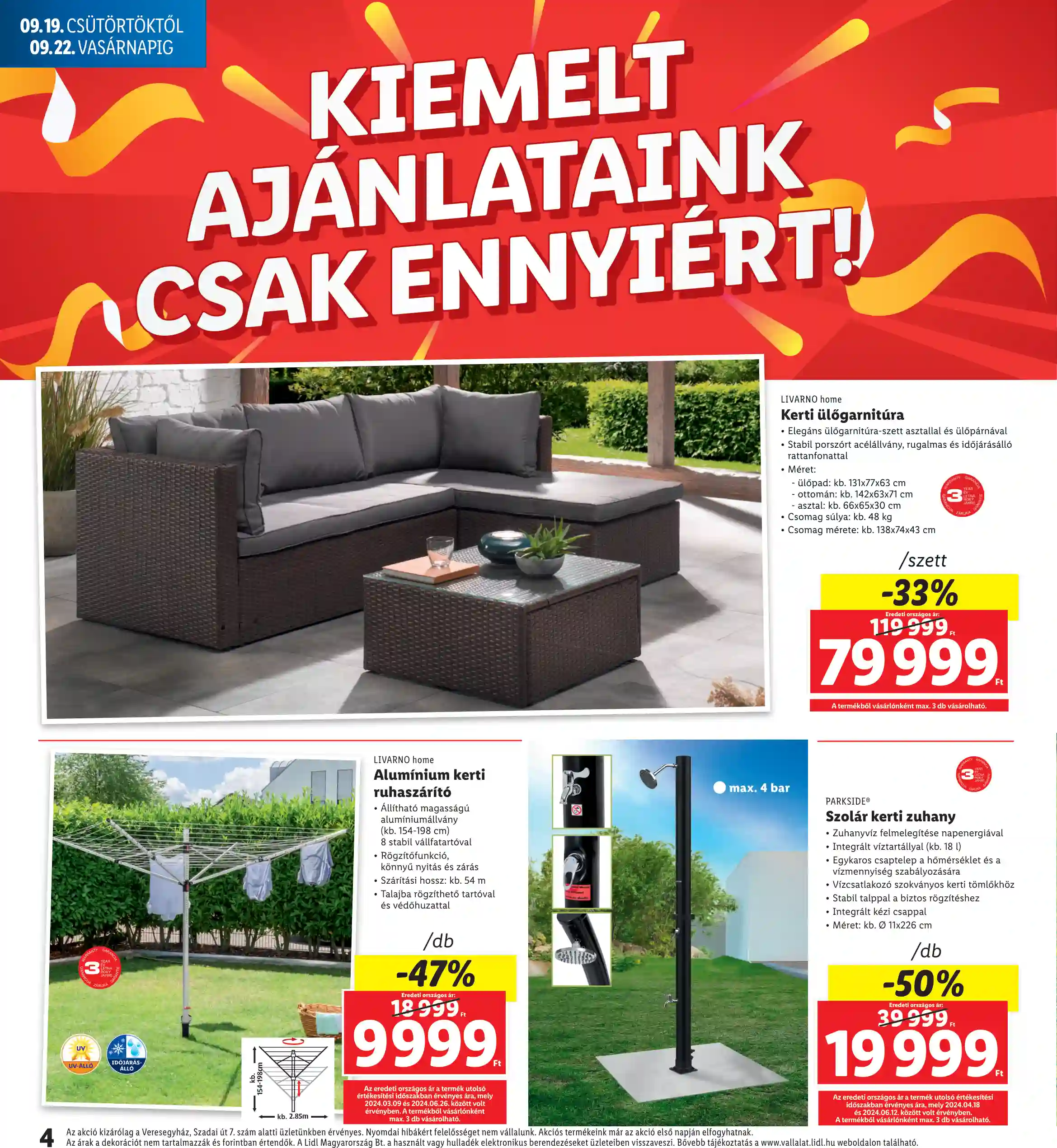 Lidl akciós újság 38. hét (4 oldal)