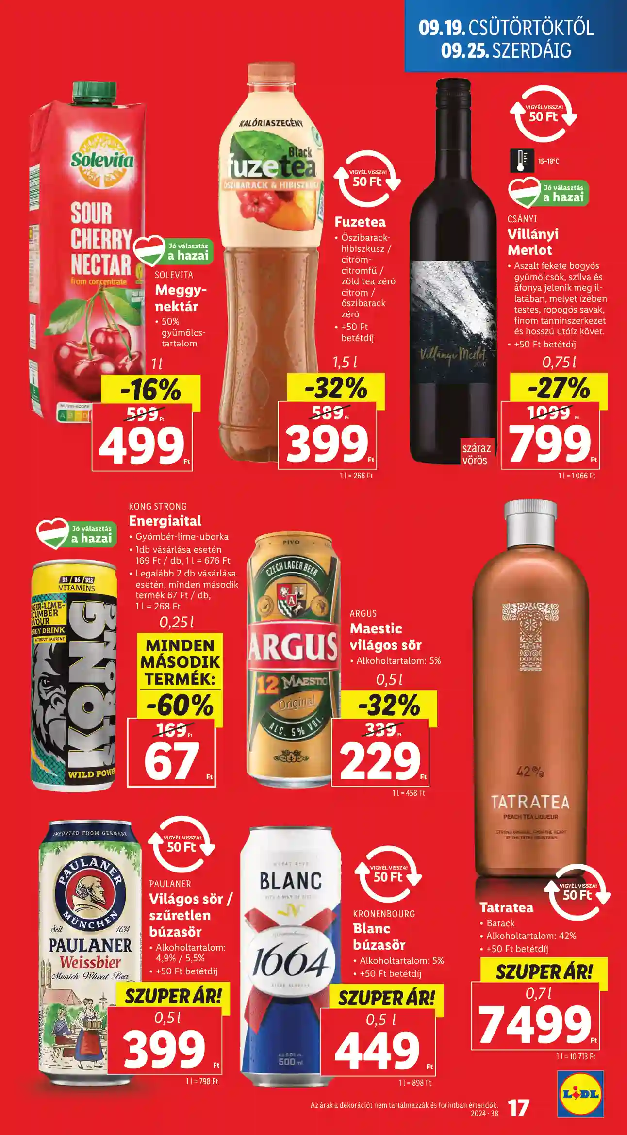 Lidl akciós újság 38. hét (9 oldal)