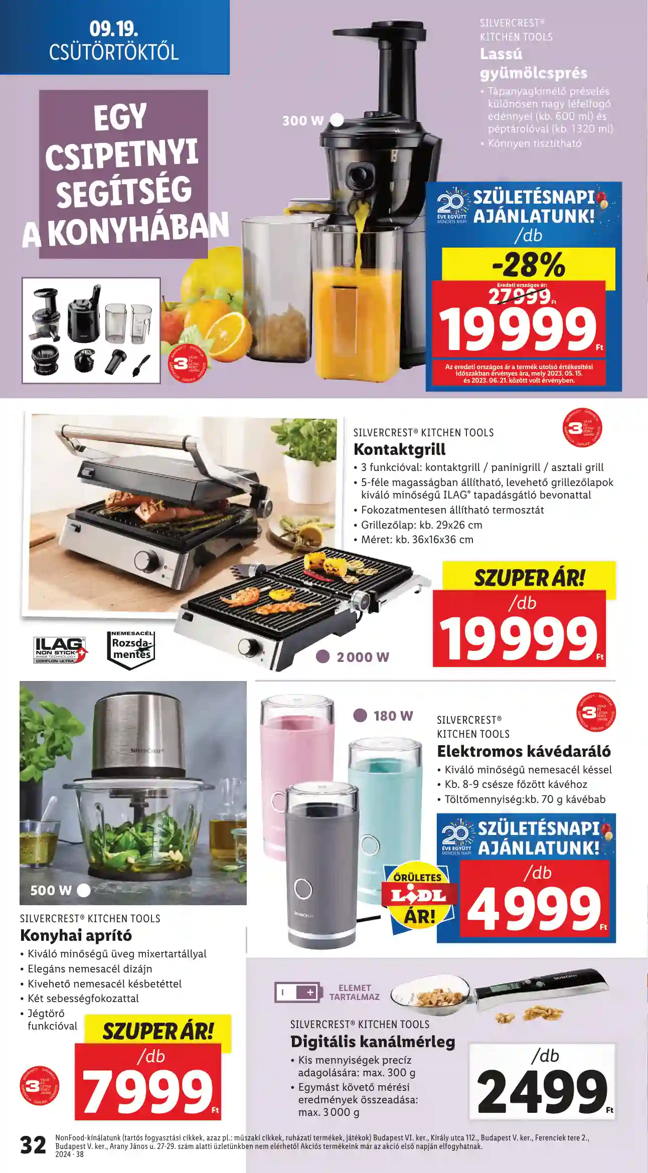 Lidl akciós újság 38. hét (26 oldal)