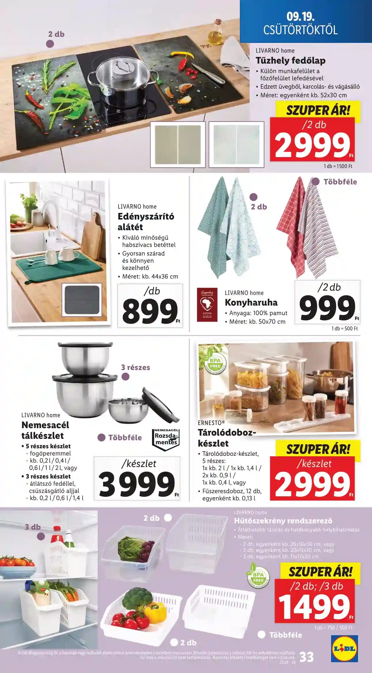 Lidl akciós újság 38. hét (27 oldal)