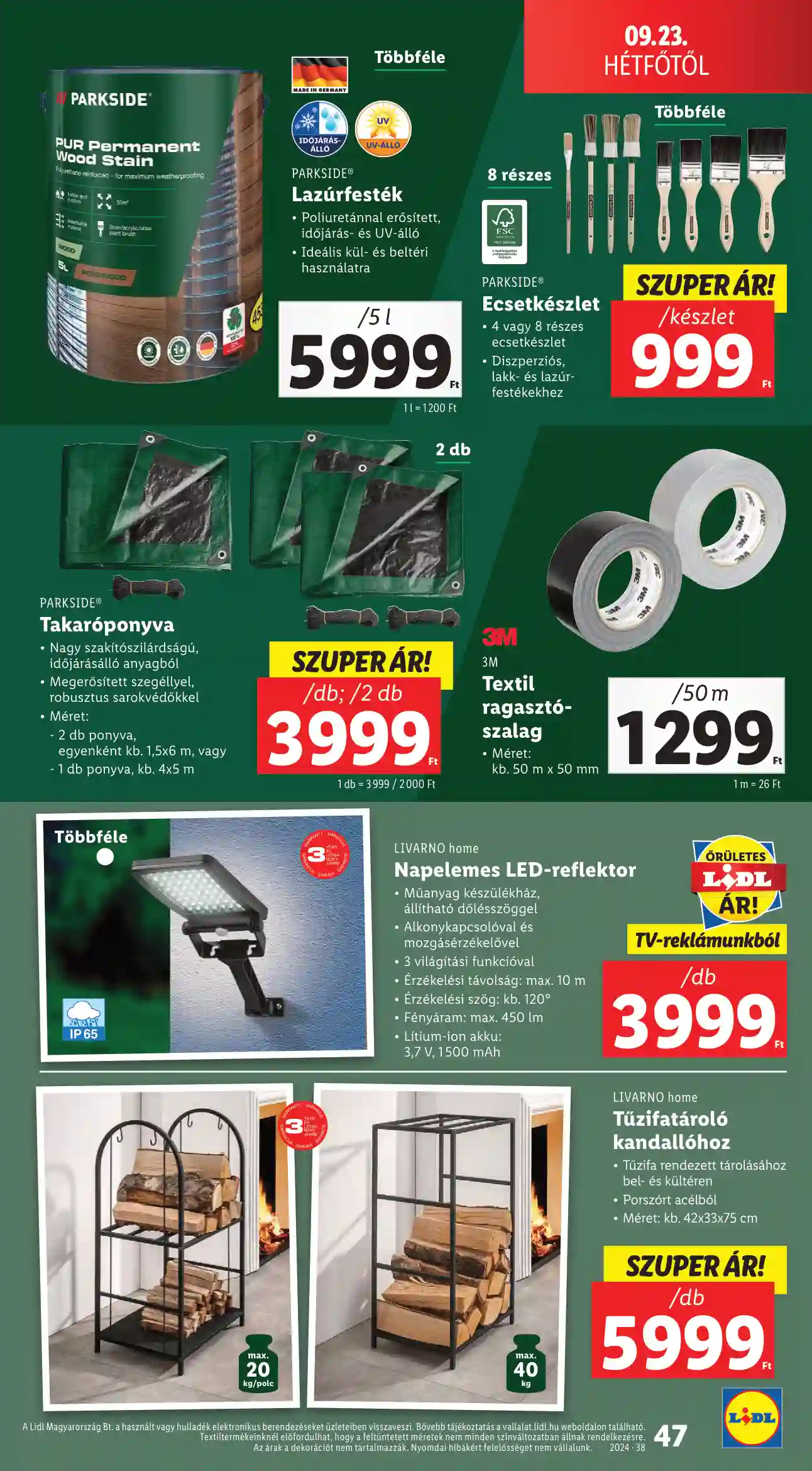 Lidl akciós újság 38. hét (42 oldal)