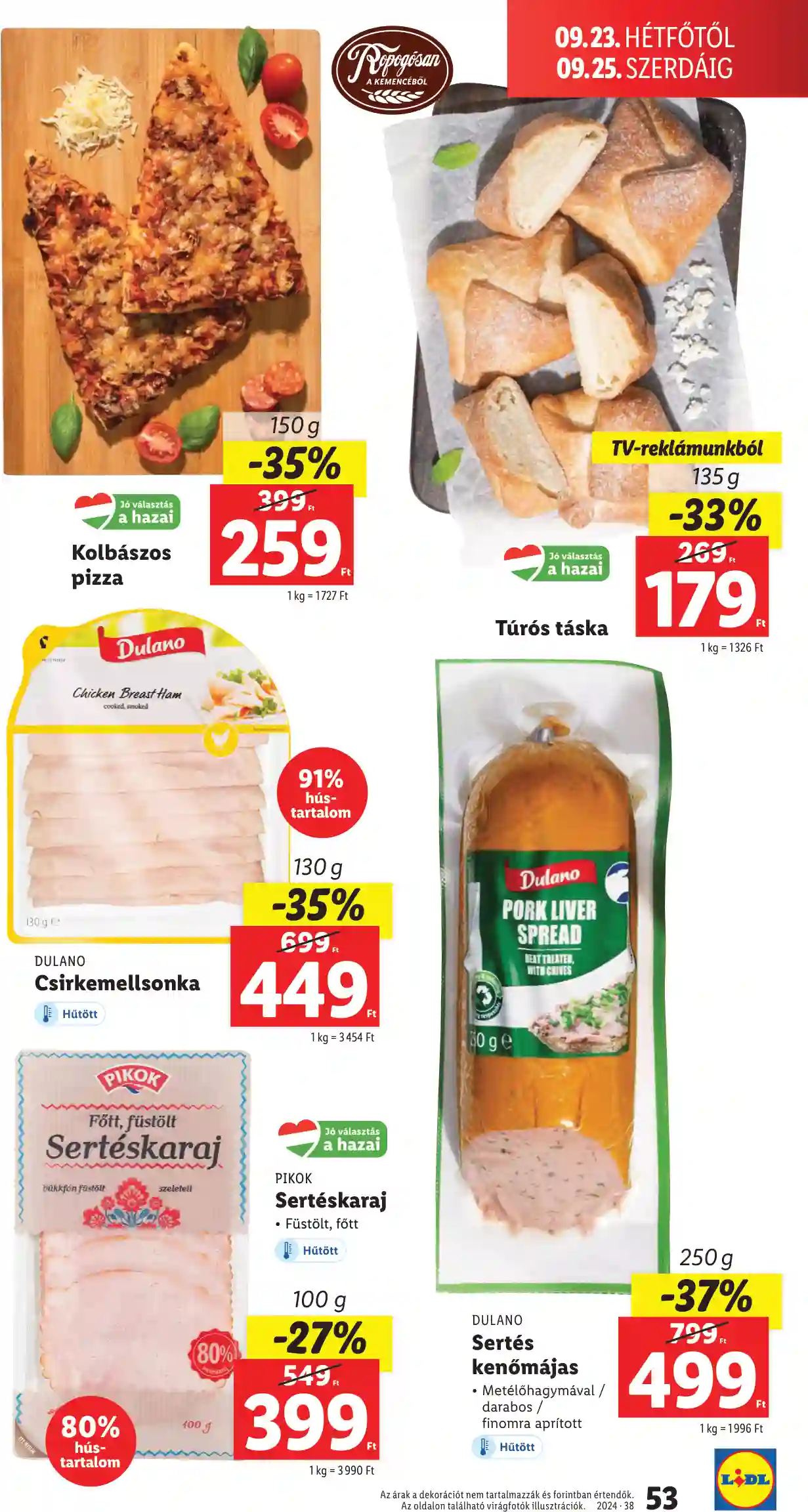 Lidl akciós újság 38. hét (49 oldal)