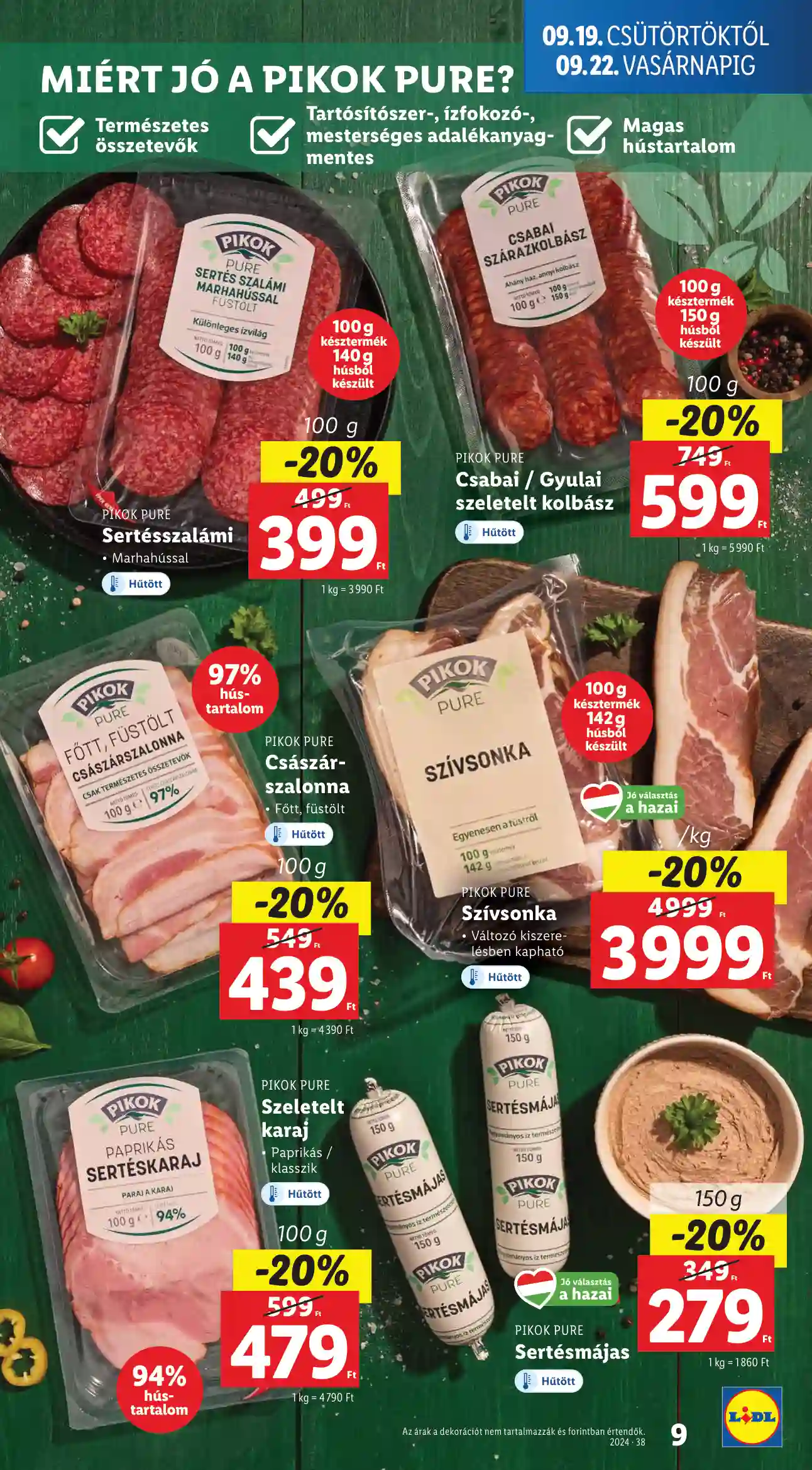Lidl akciós újság 38. hét (63 oldal)