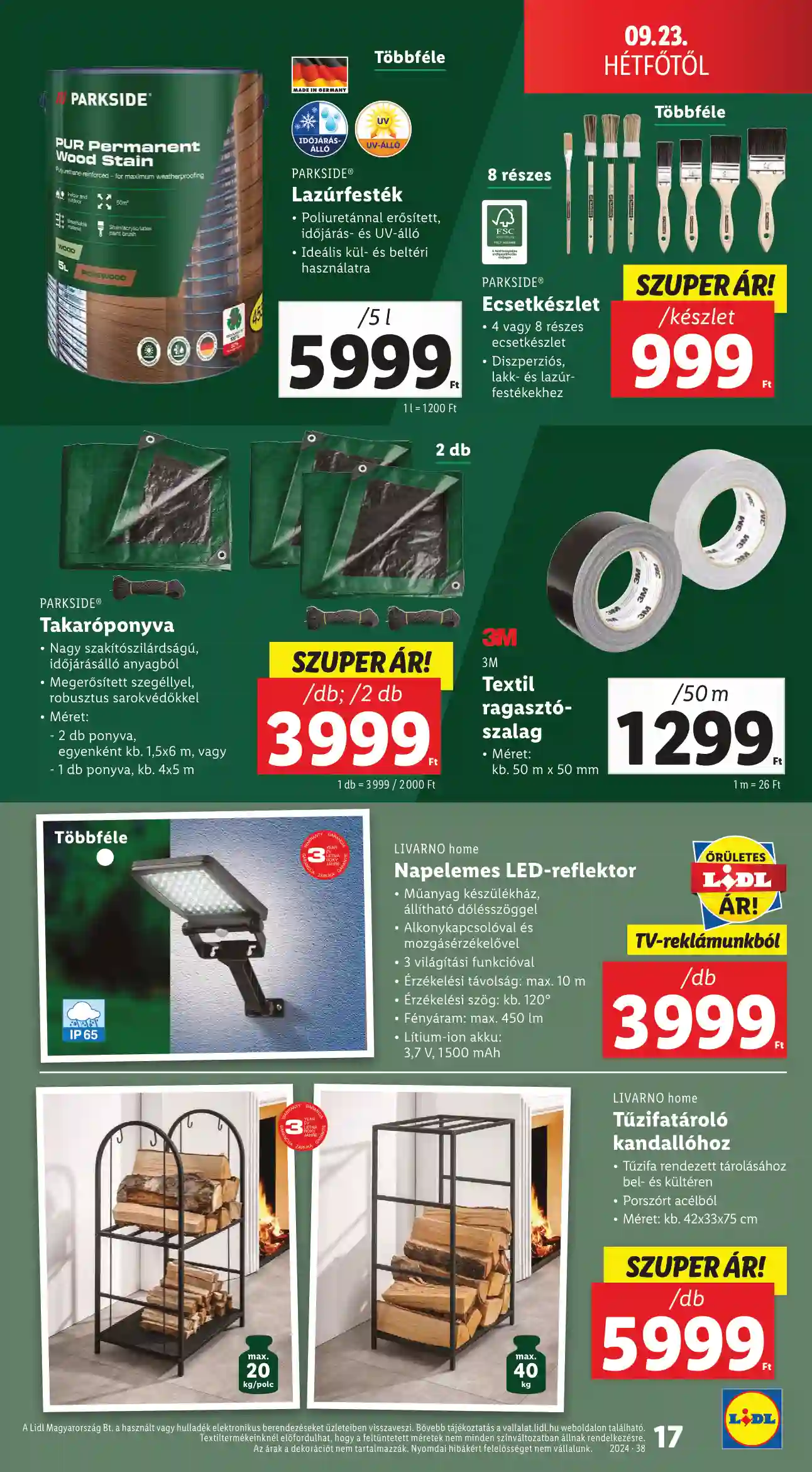Lidl akciós újság 38. hét (9 oldal)