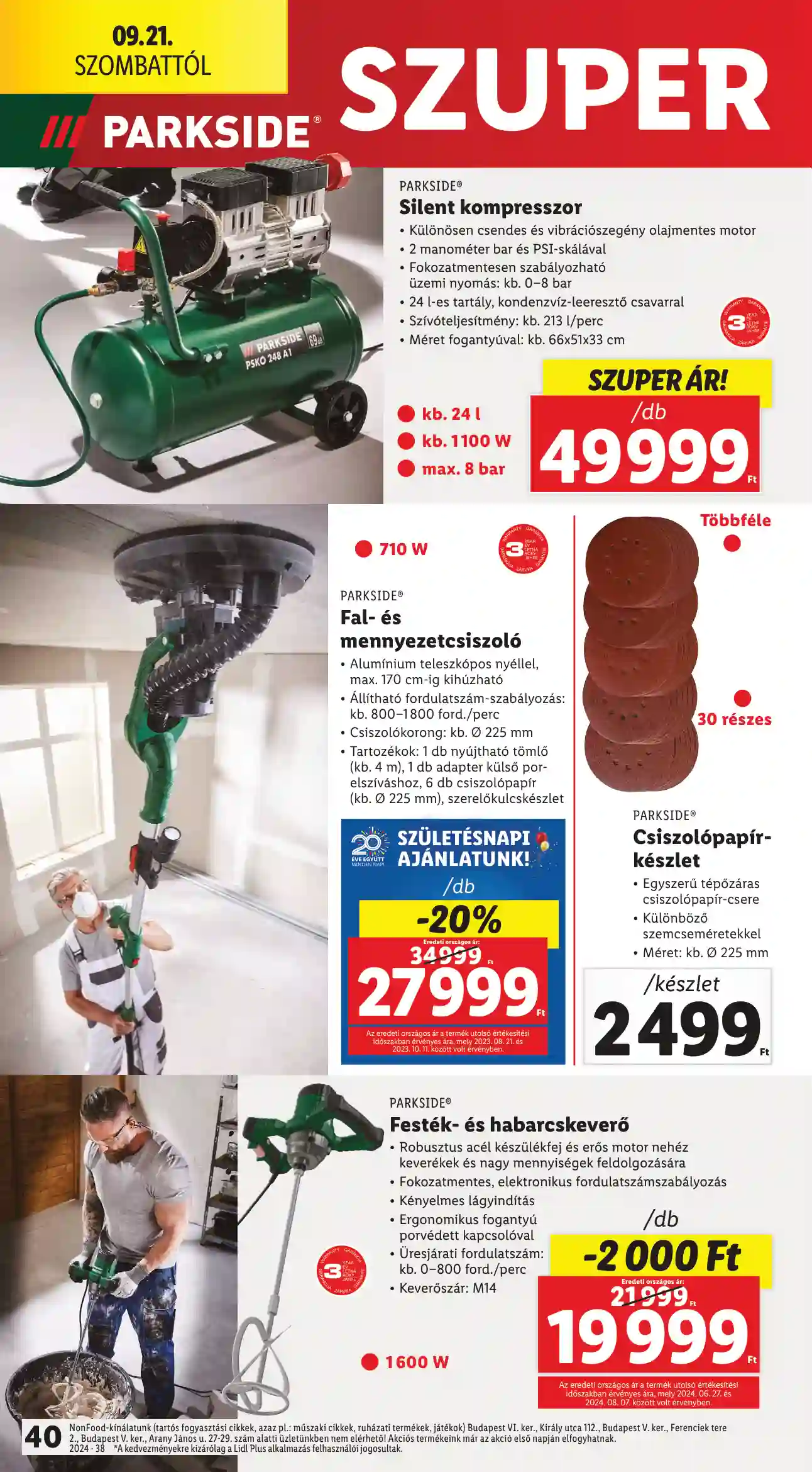 Lidl akciós újság 38. hét (34 oldal)