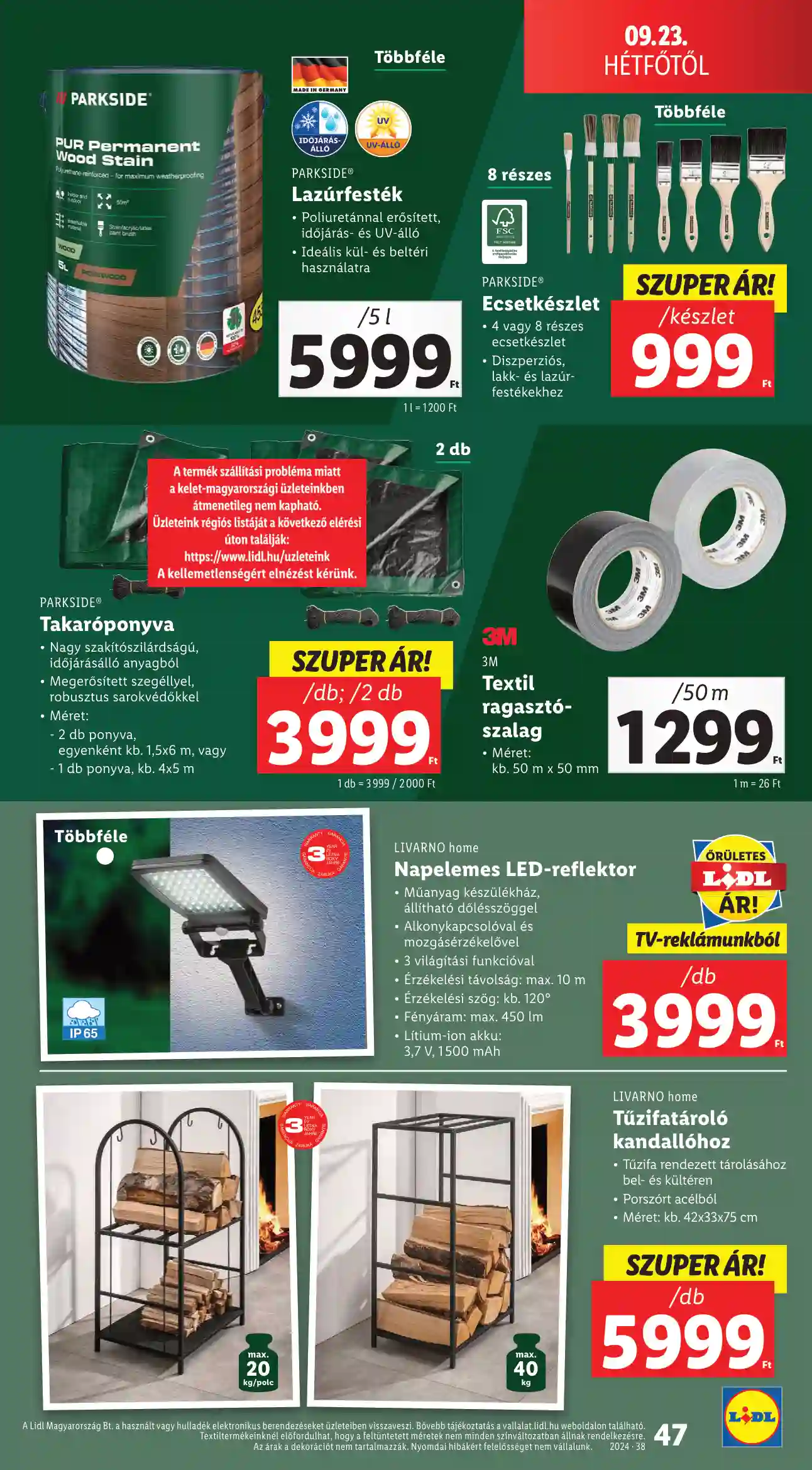 Lidl akciós újság 38. hét (42 oldal)