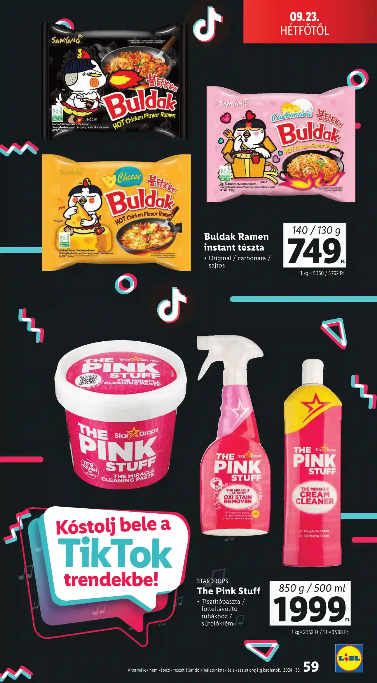 Lidl akciós újság 38. hét (55 oldal)
