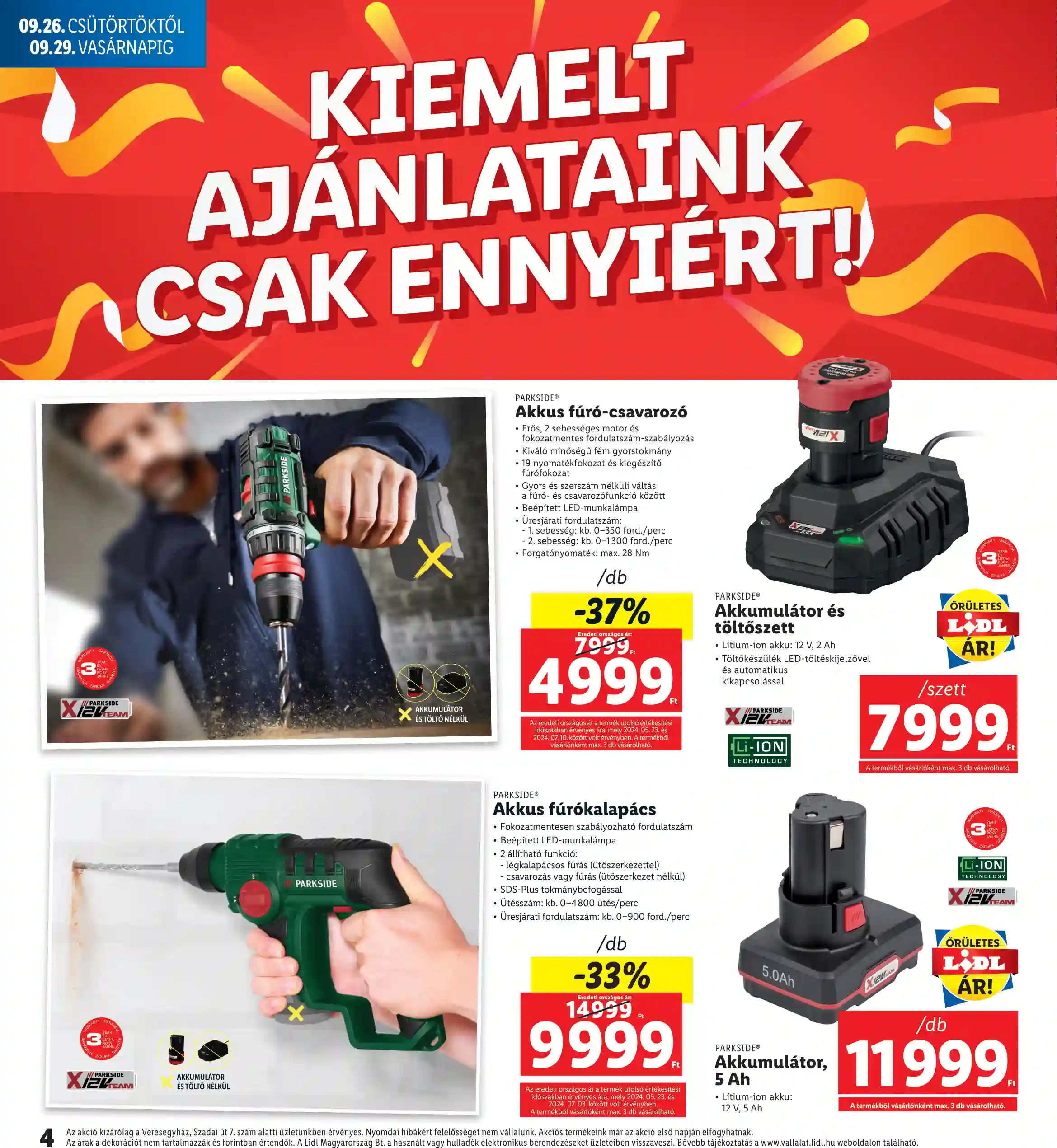 Lidl akciós újság 39. hét (4 oldal)