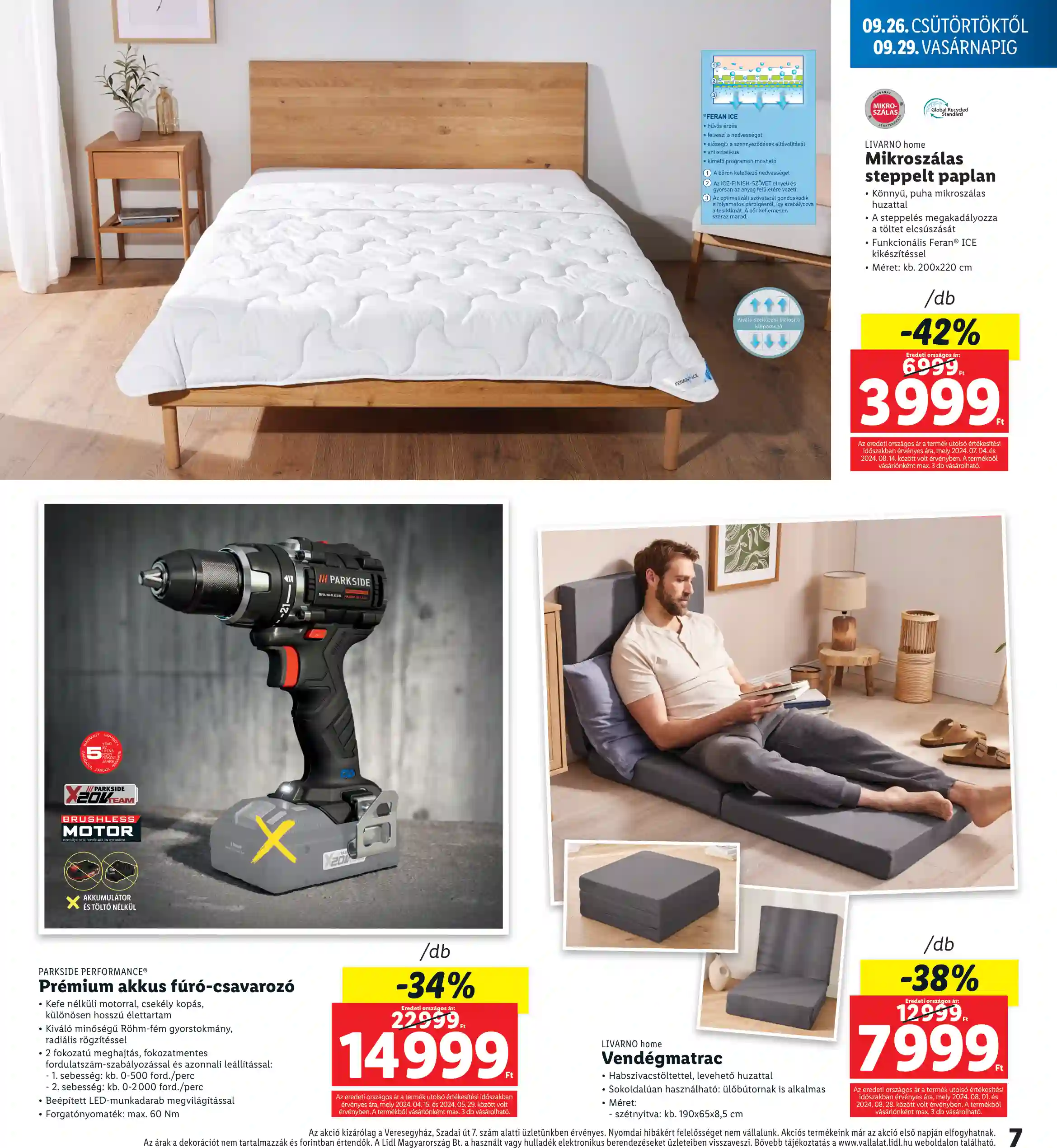 Lidl akciós újság 39. hét (7 oldal)